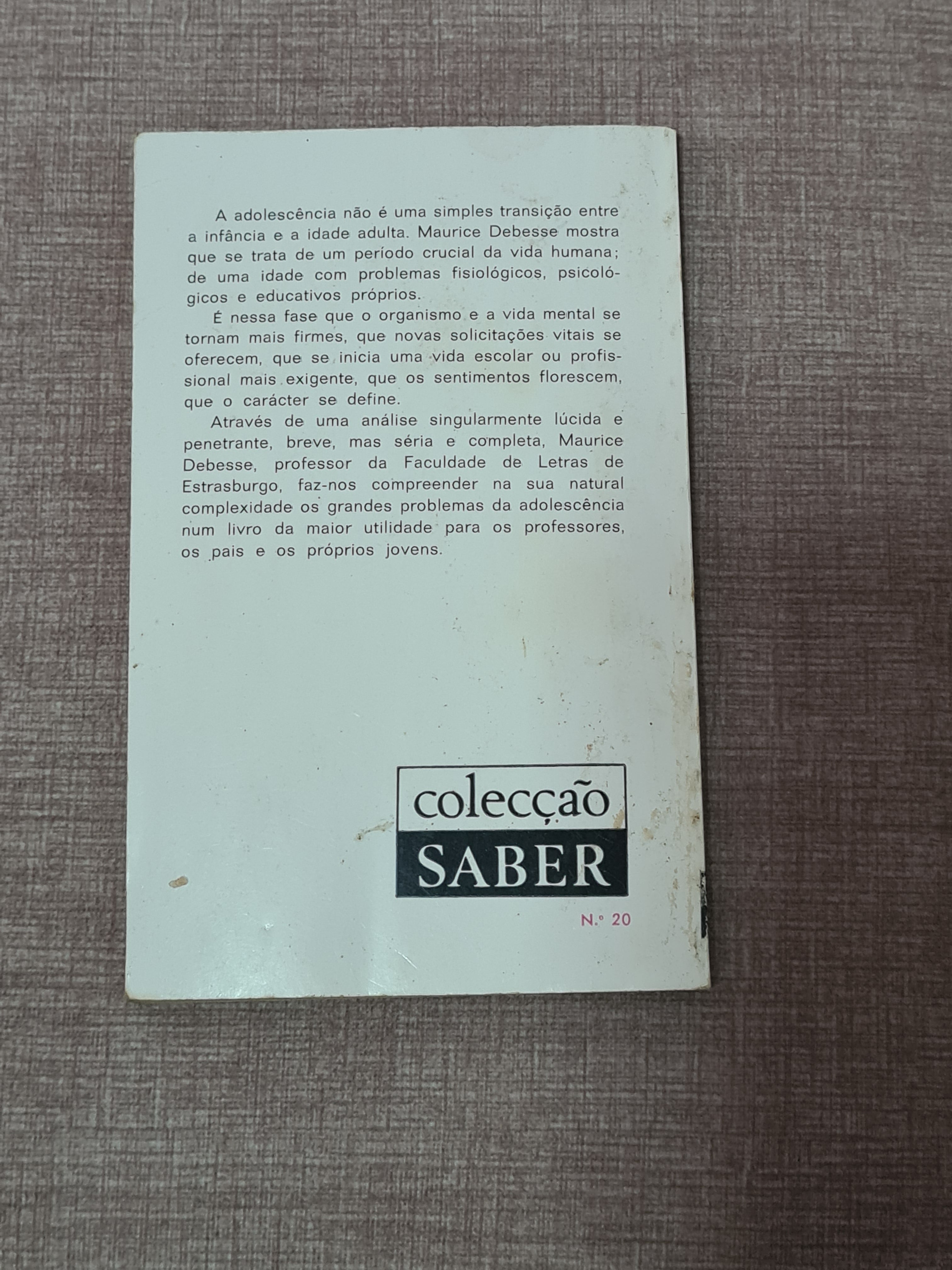 A Adolescência - Colecção Saber 20