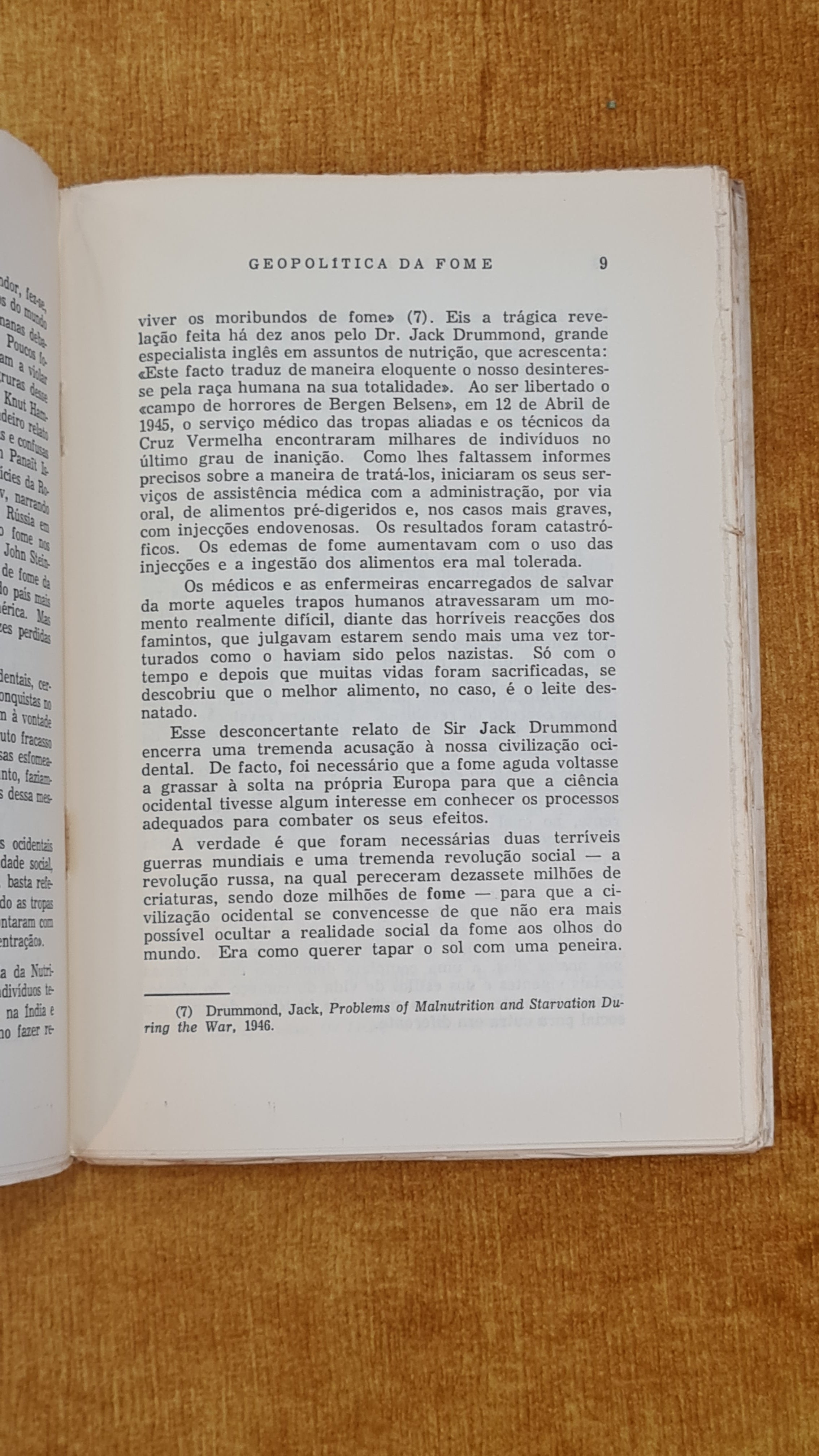 Geopolítica da fome 1º volume