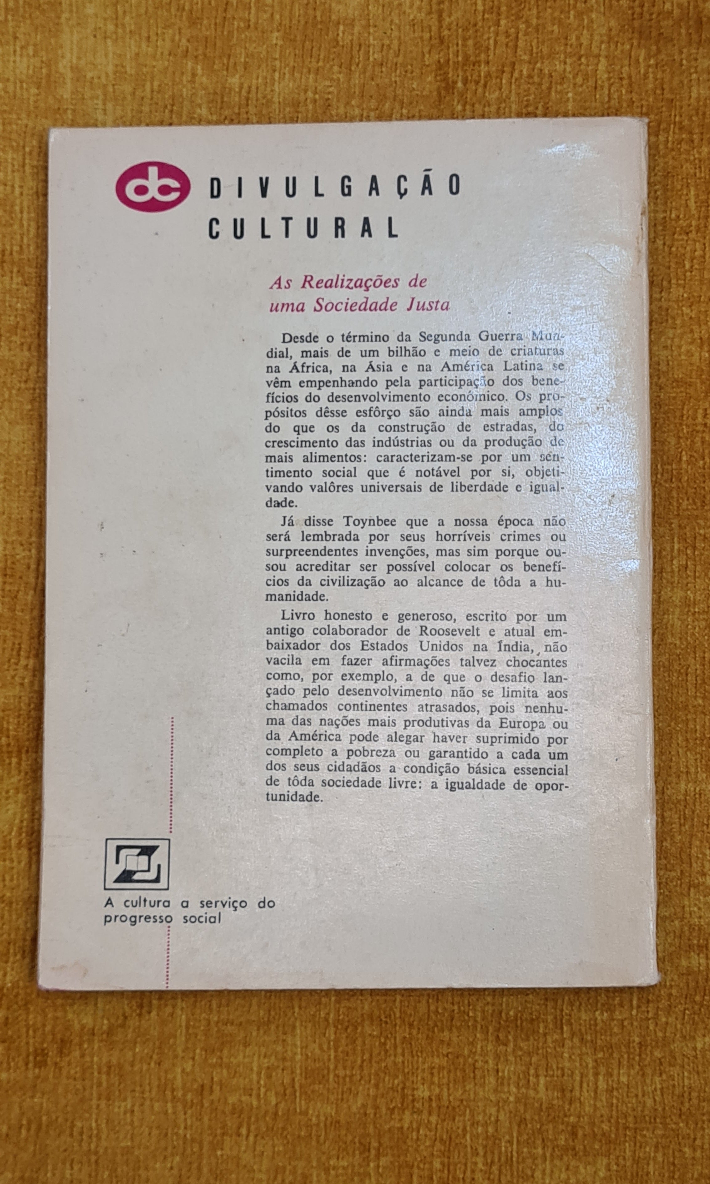 The Achievements of a Just Society - Cultural Dissemination 18