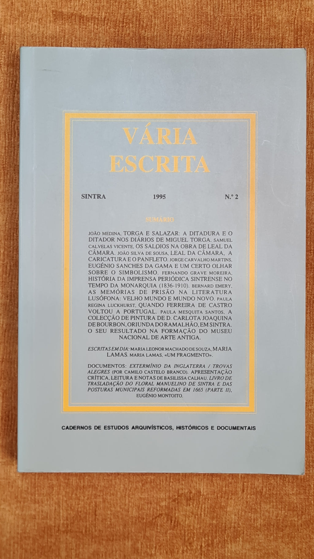 Vária Escrita 2 - Sintra
