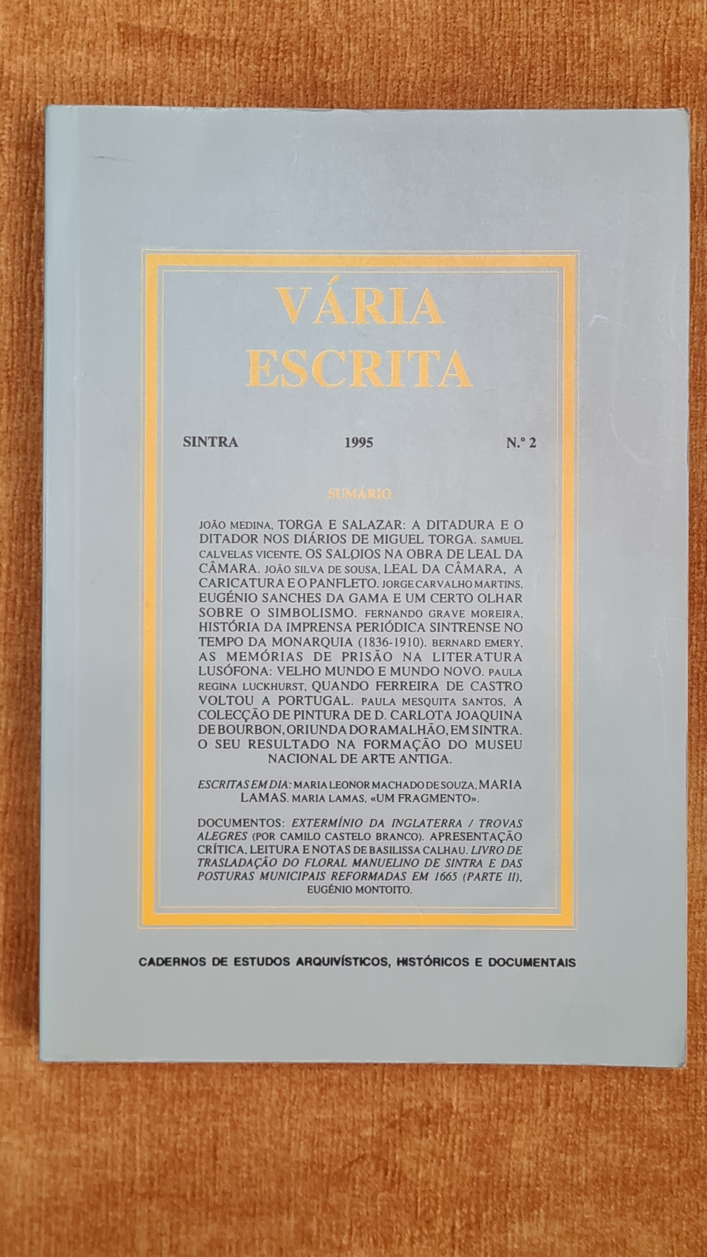 Vária Escrita 2 - Sintra