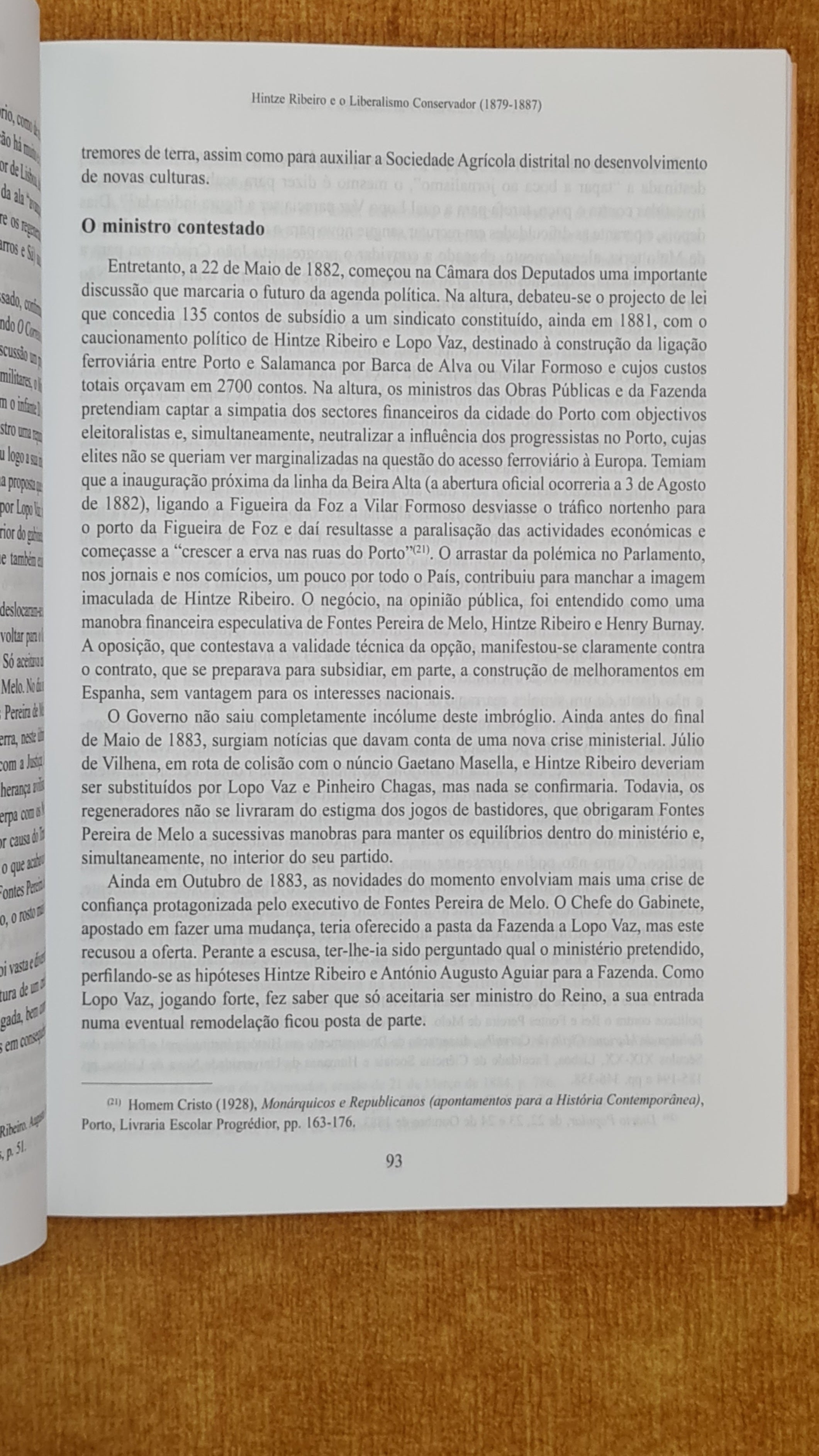 Proceedings of the Hintze Ribeiro Colloquium (1849-1907) From Regeneration to the Twilight of the Monarchy
