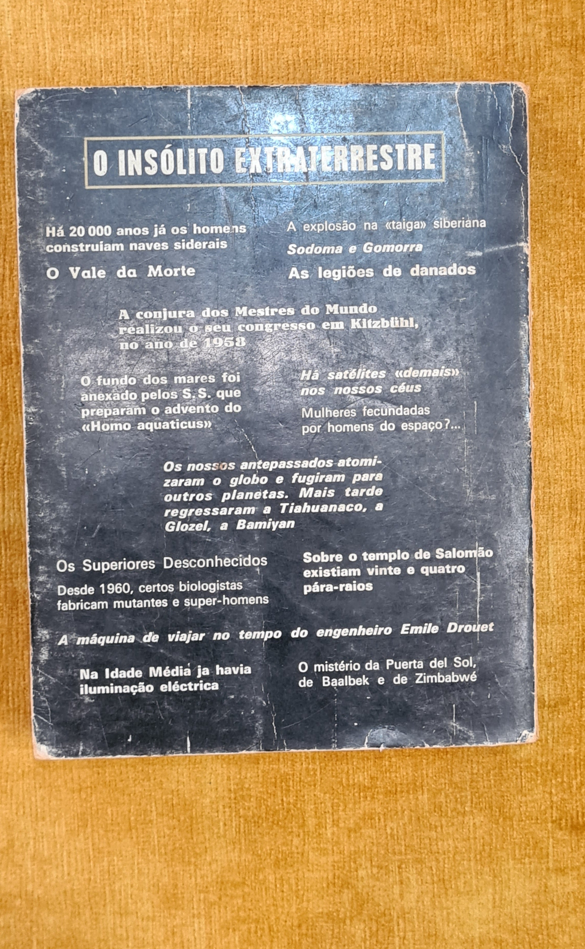 História desconhecida dos homens desde há cem mil anos