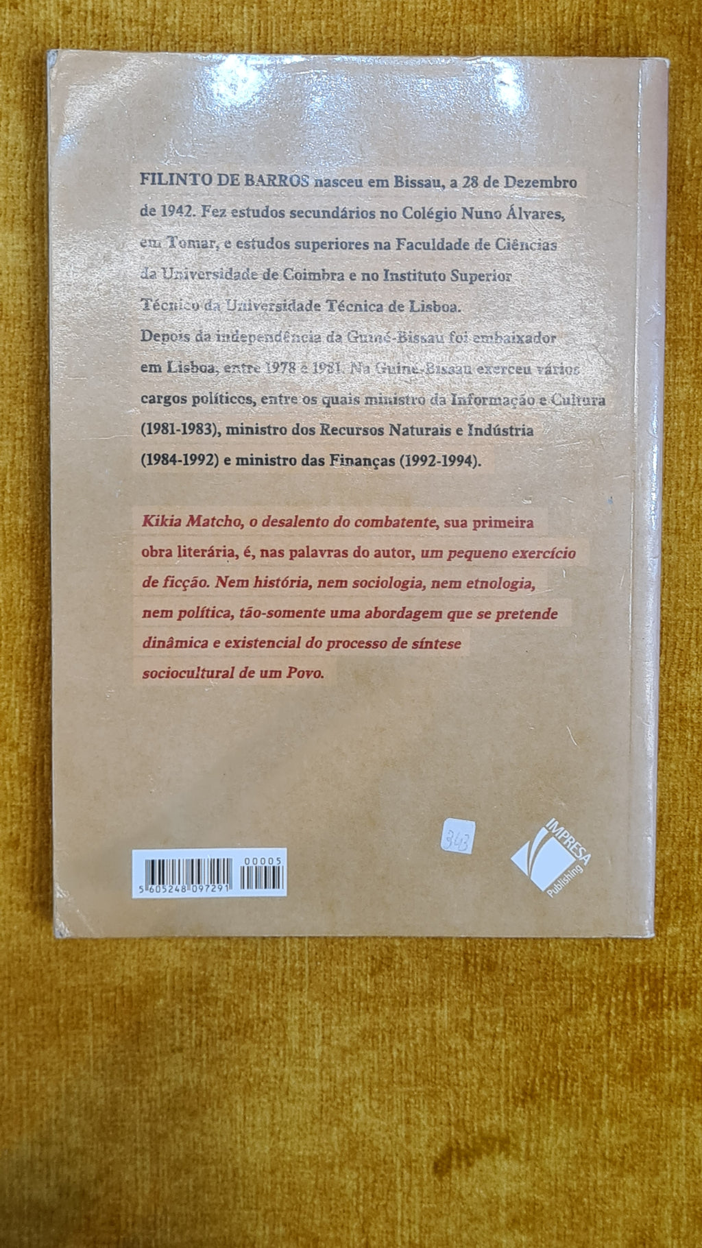 Kikia Matcho, the fighter's despair - Lusophone Authors