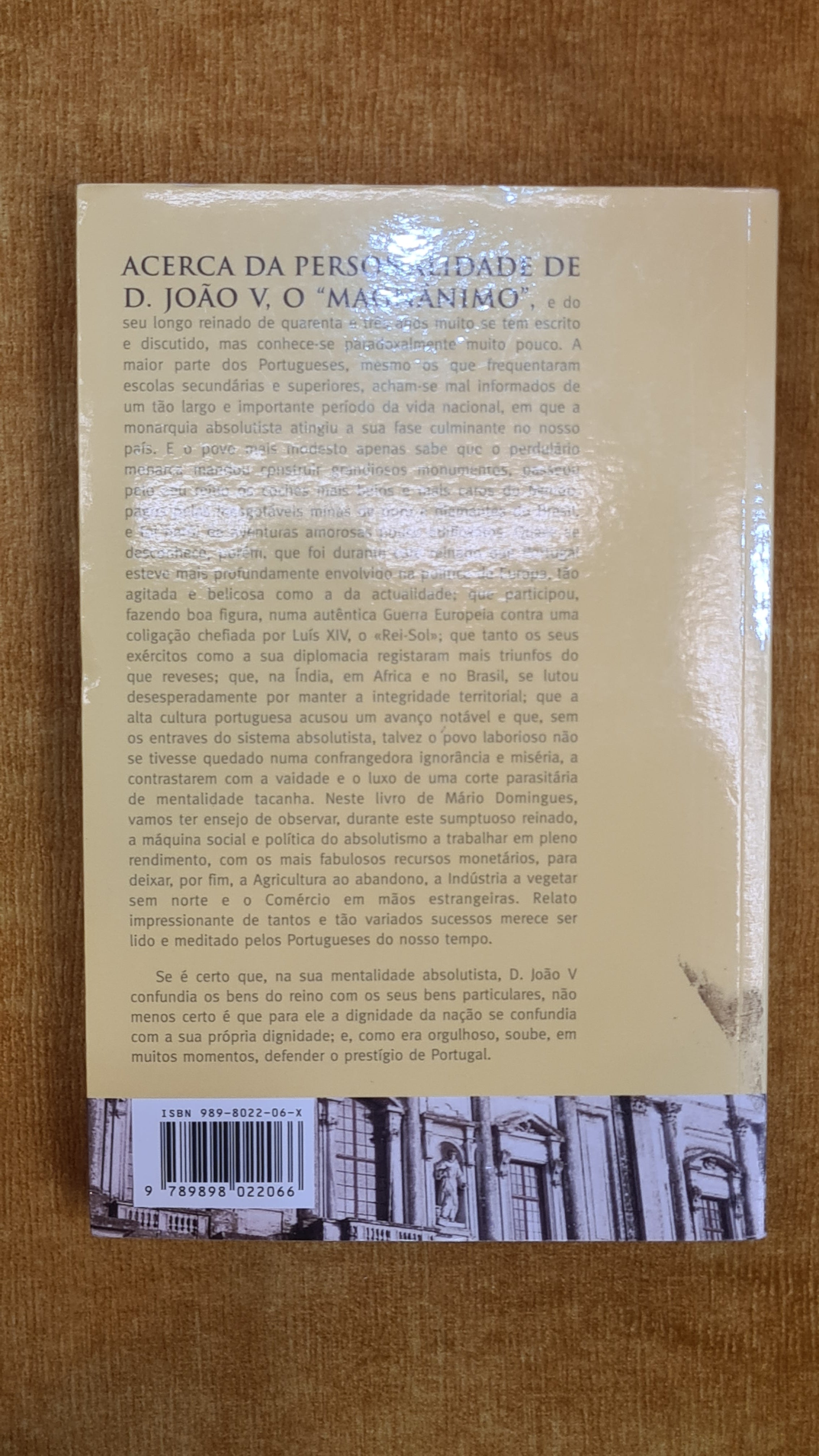 D. João V o homem e a sua época