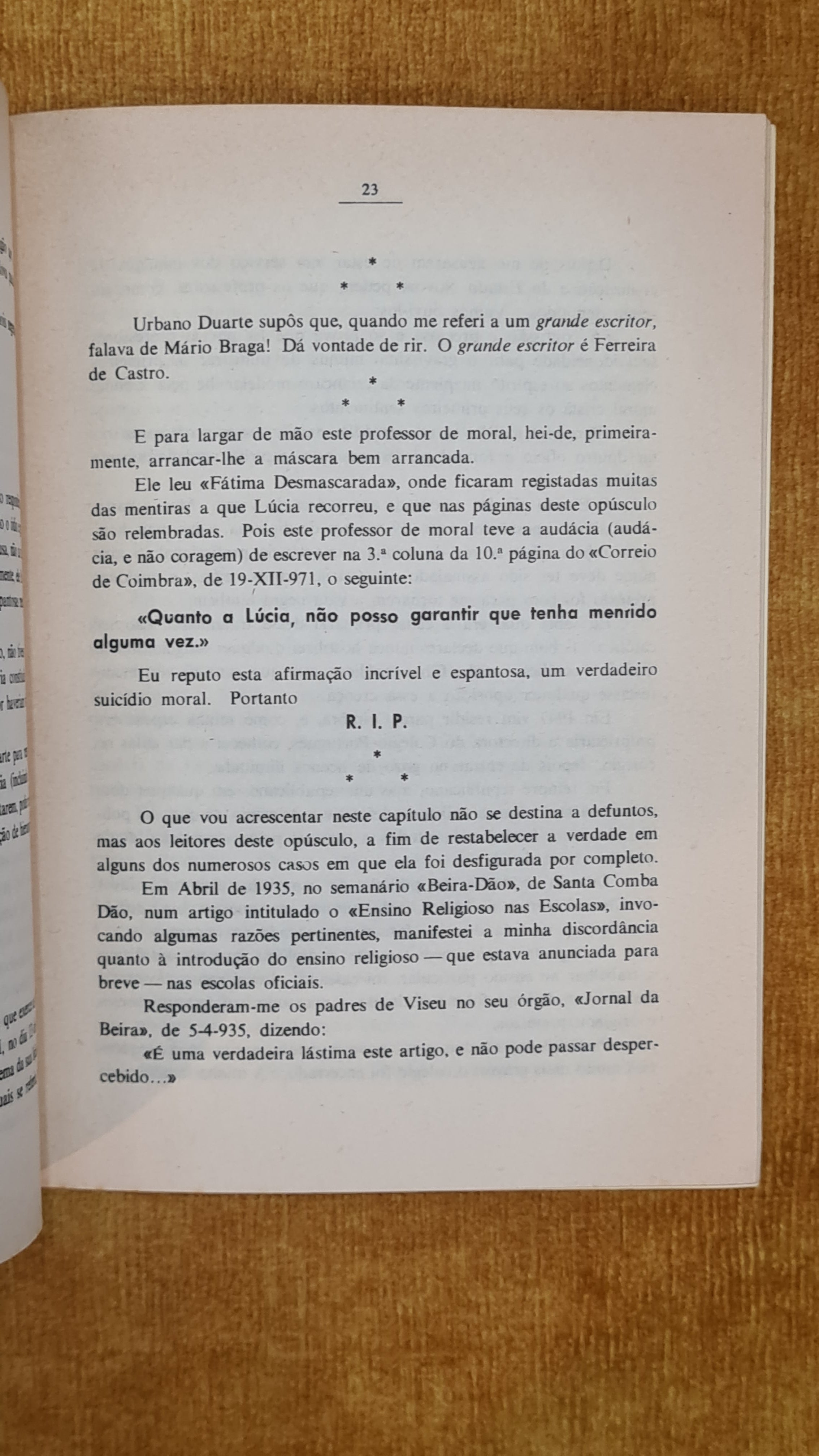 Fátima desmascarada - polémica