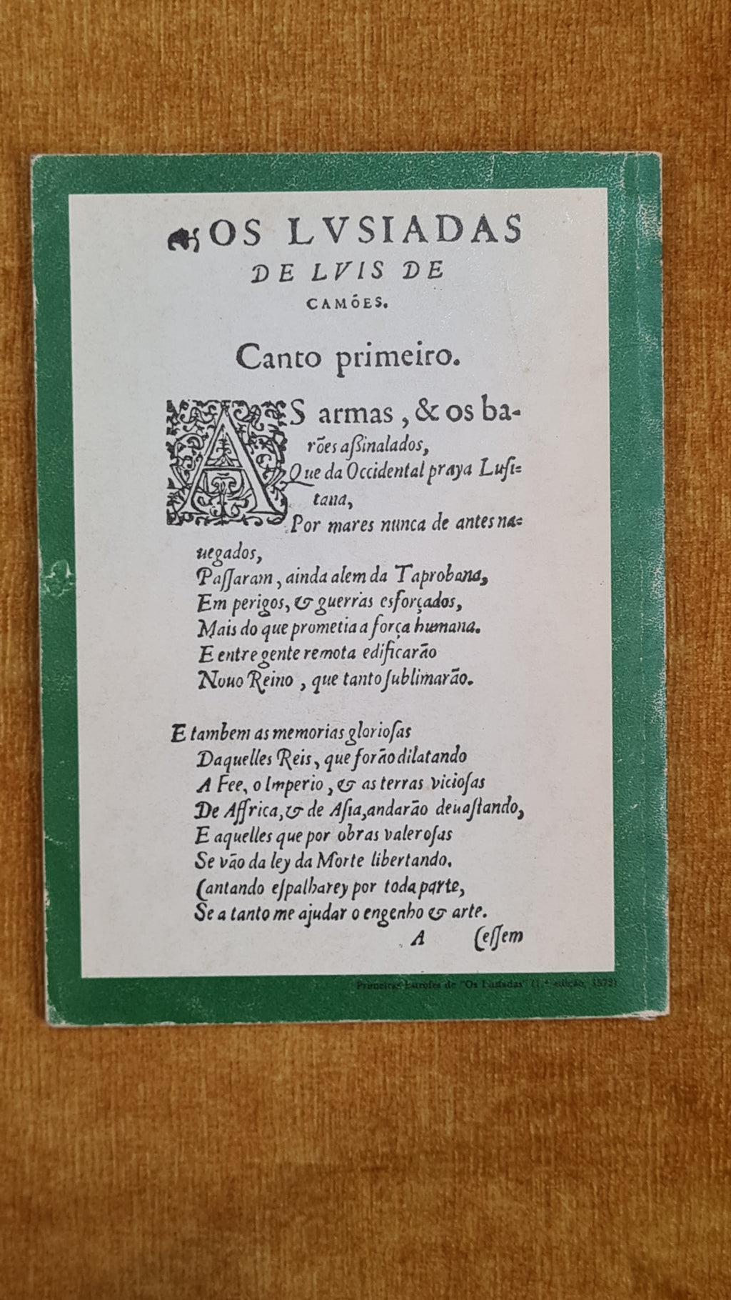 Versos e alguma prosa de Luís de Camões