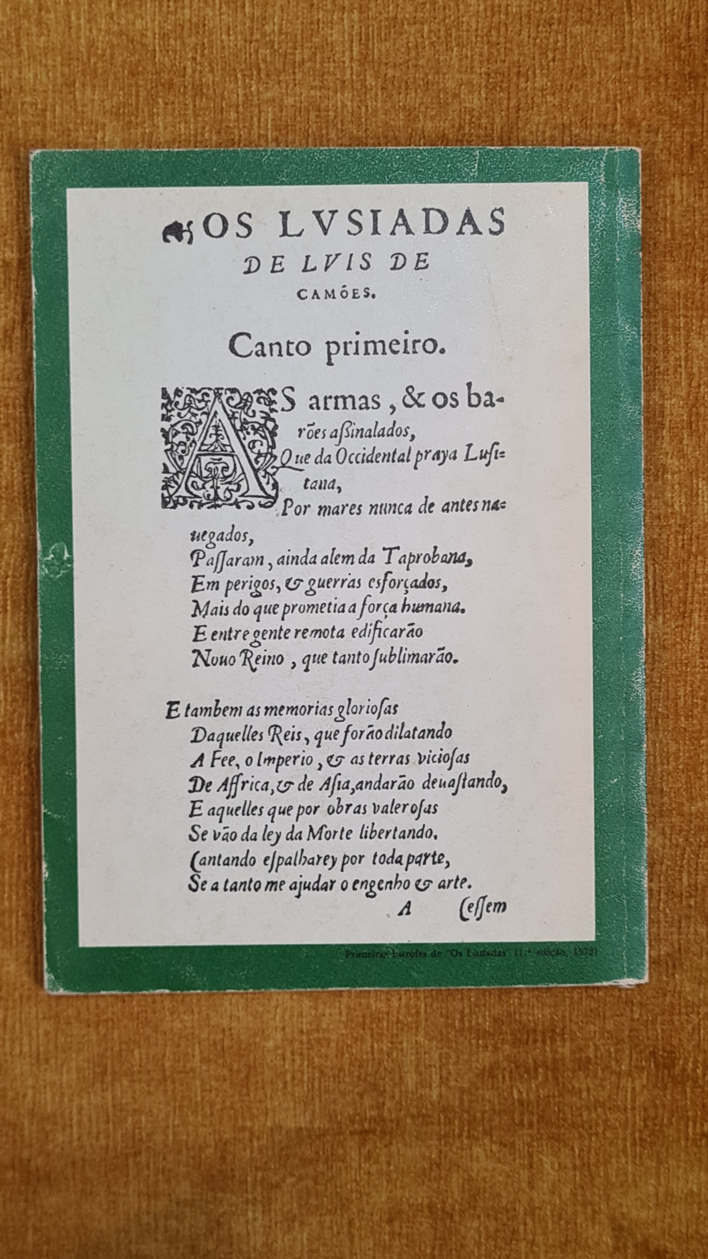 Versos e alguma prosa de Luís de Camões