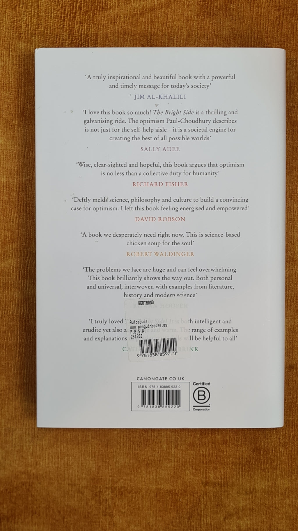 The Bright Side: why optimists have the power to change the world