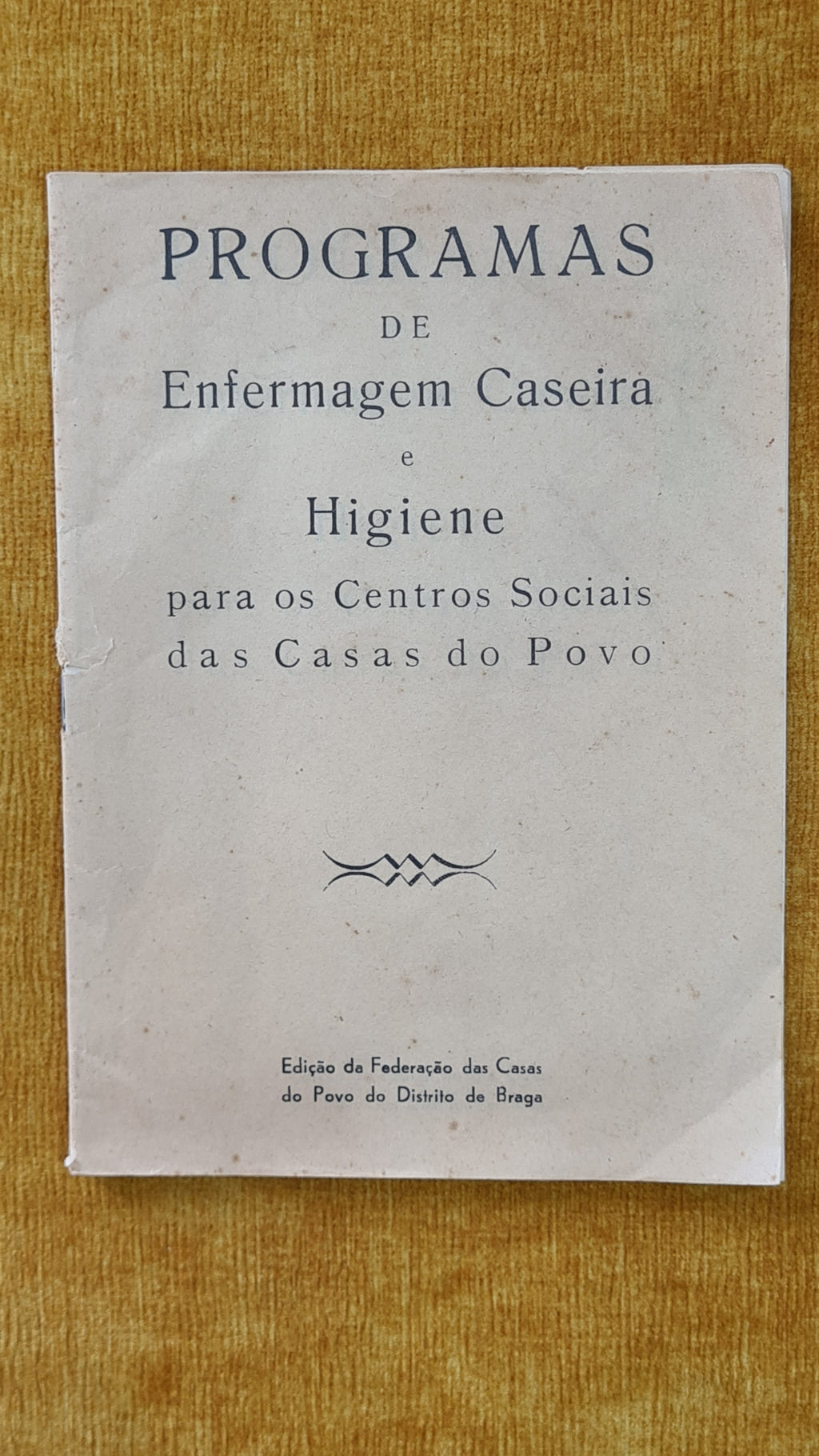 Home Nursing and Hygiene Programs for the Social Centers of the Casas do Povo