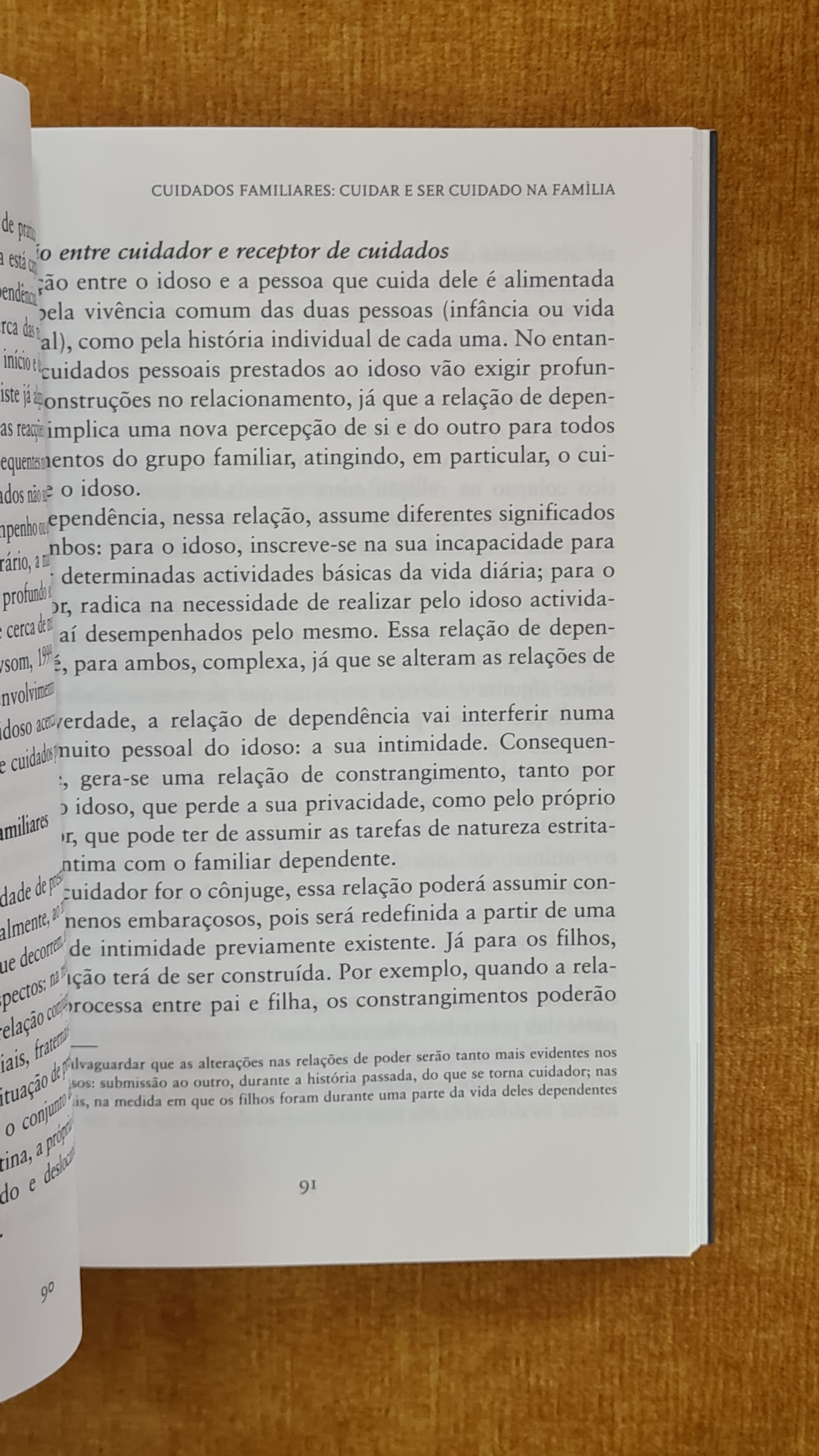 Envelhecer em família - os cuidados familiares na velhice
