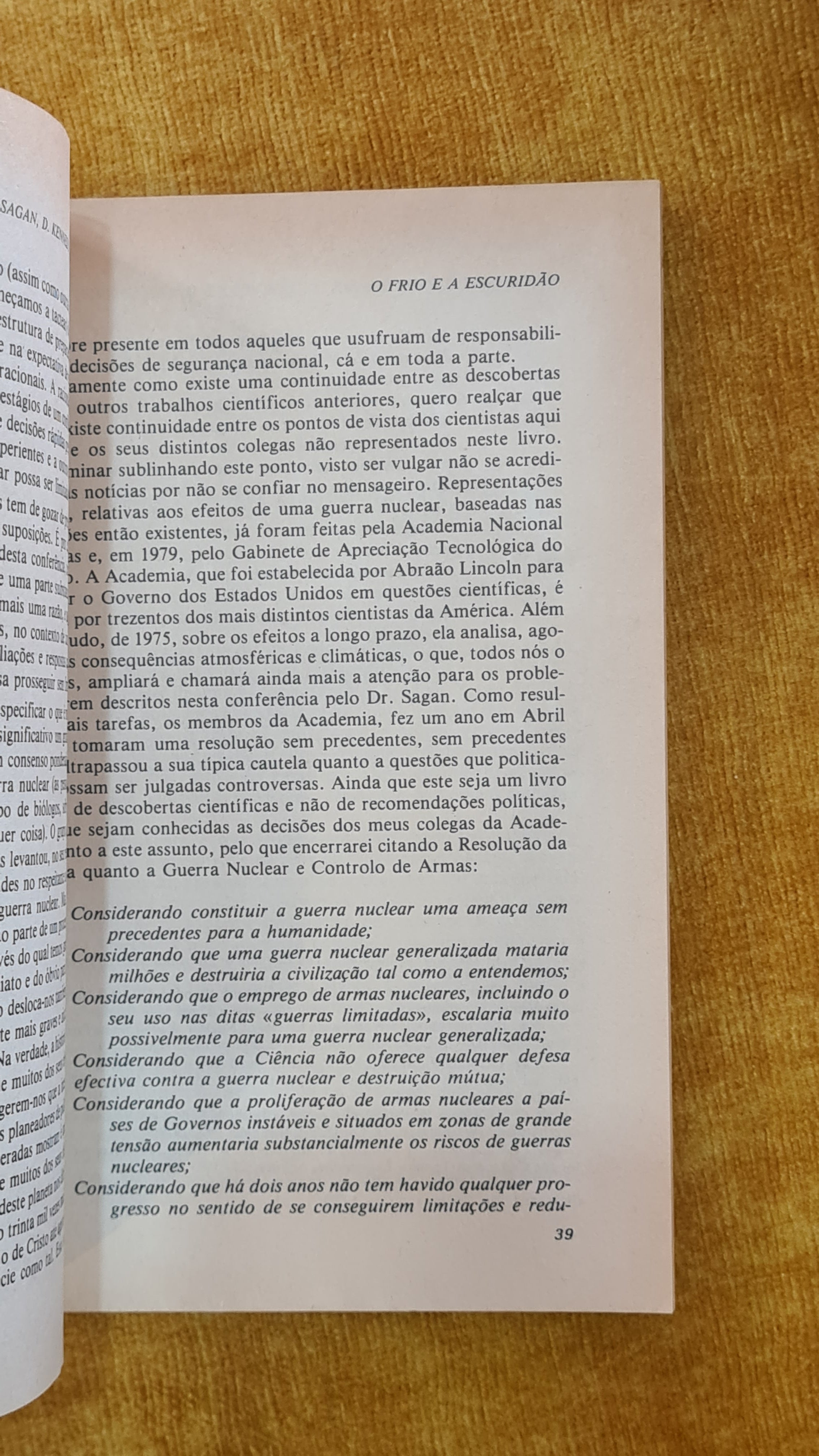 O frio e a escuridão