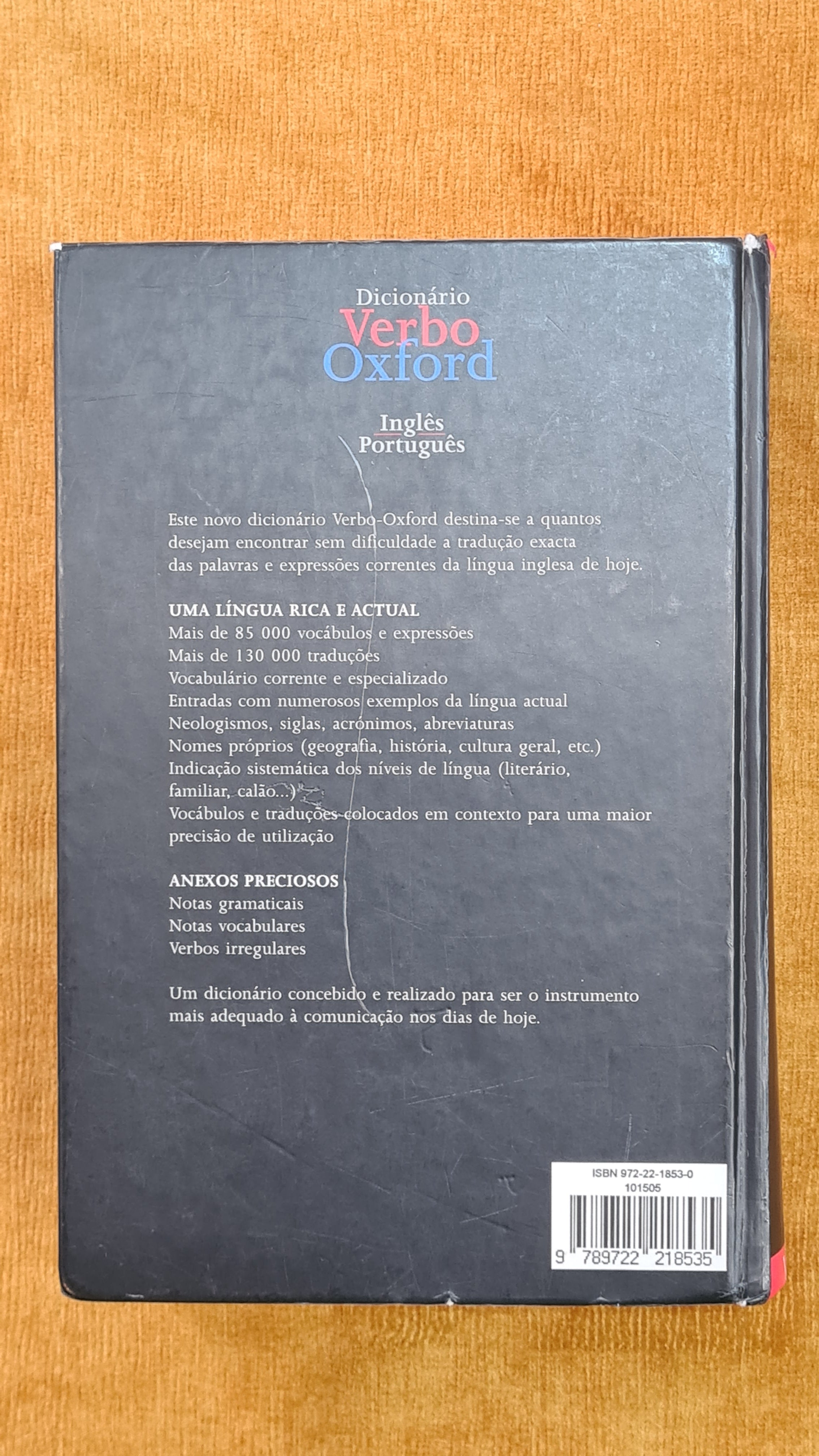 Dicionário Verbo Oxford Inglês Português