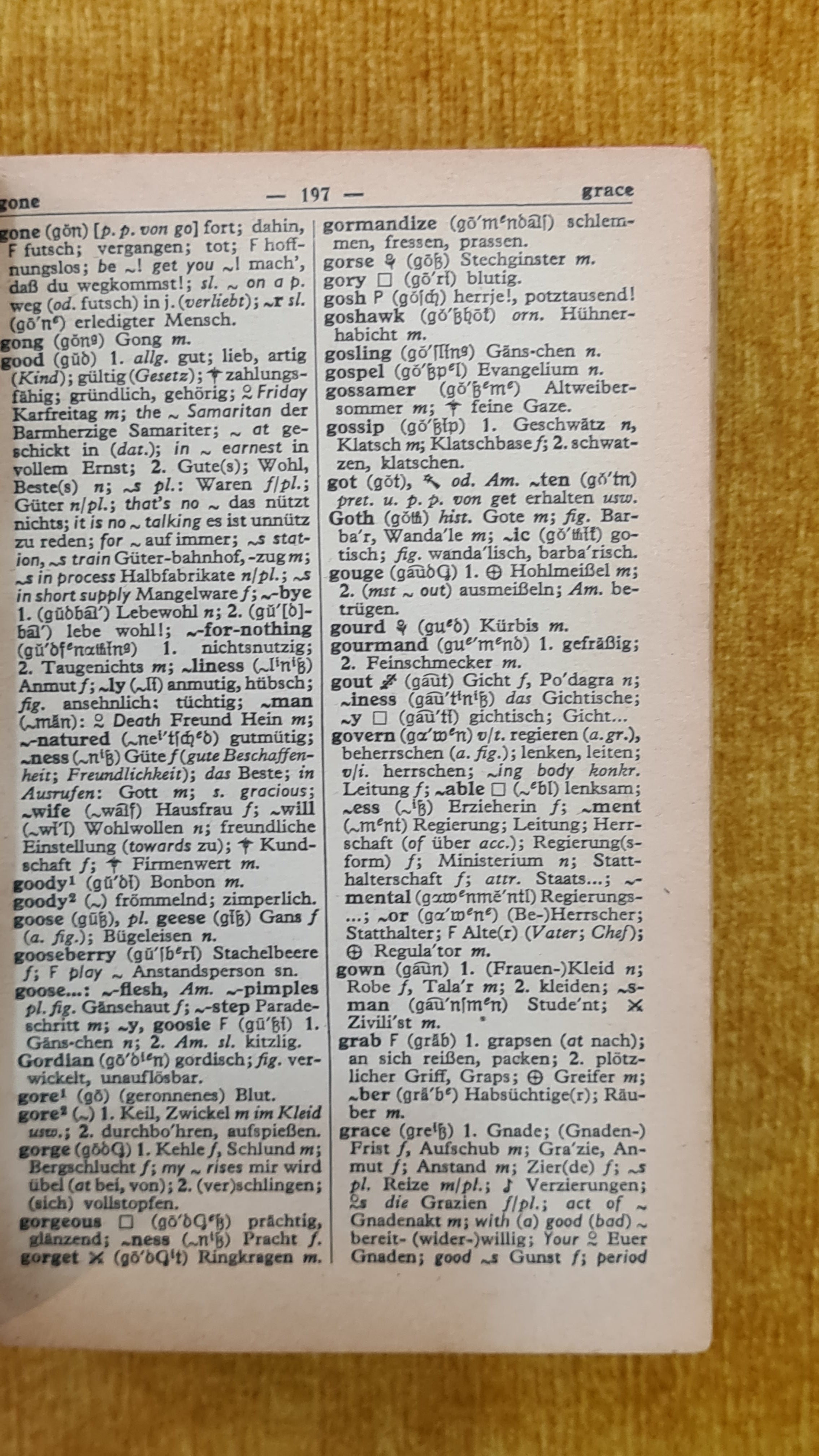 Taschenworterbuch English - Deutsch