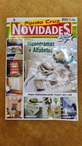 Monogramas e alfabetos - Ponto Cruz & Novidades nº57