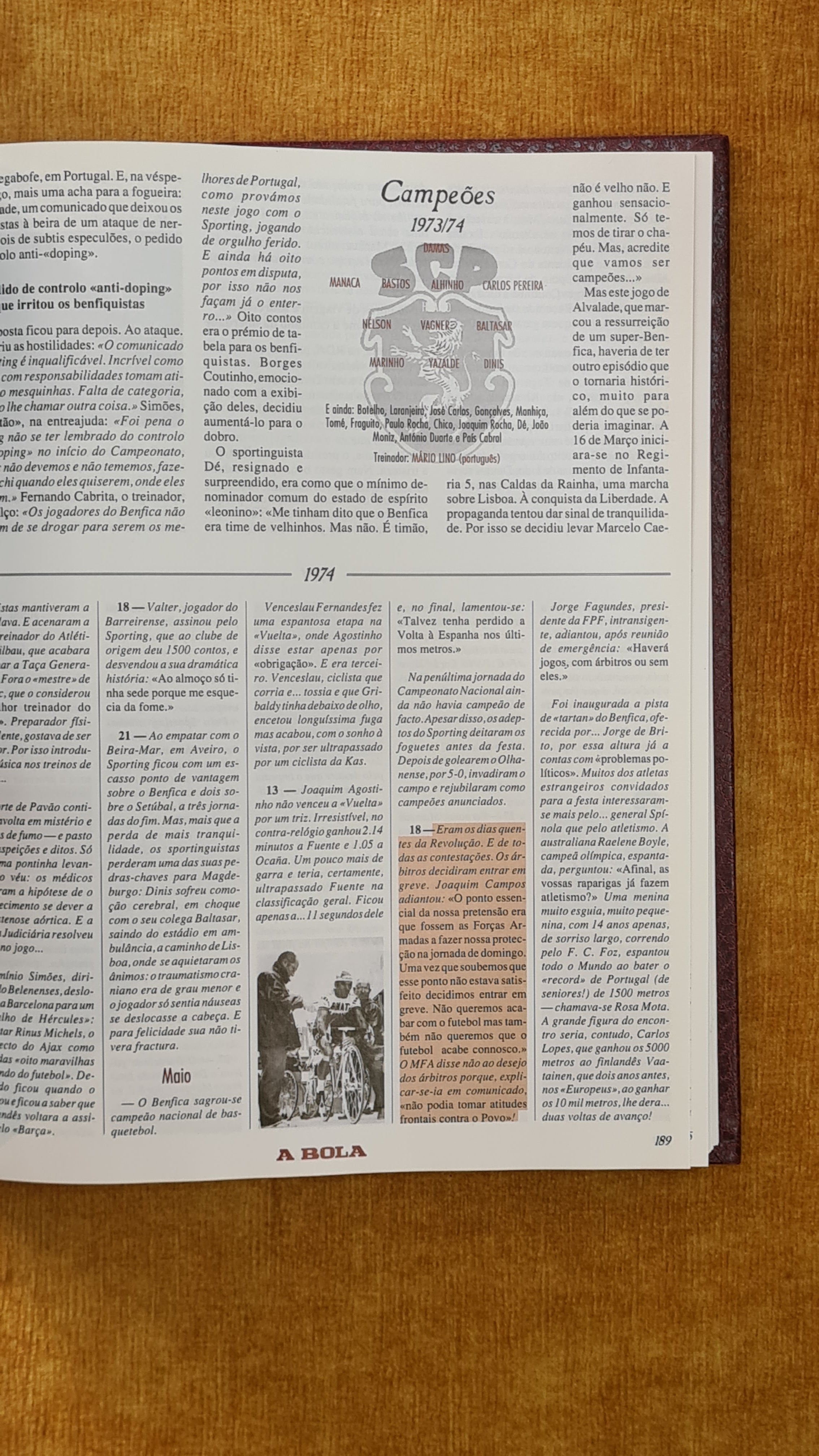 História de 50 anos do desporto português