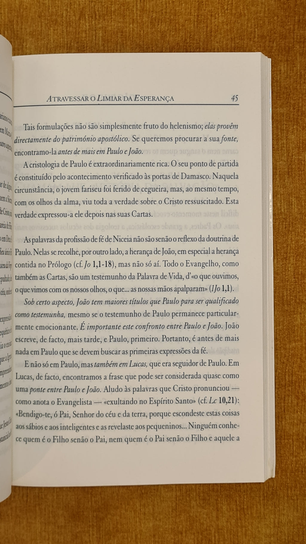 Atravessar o Limiar da Esperança