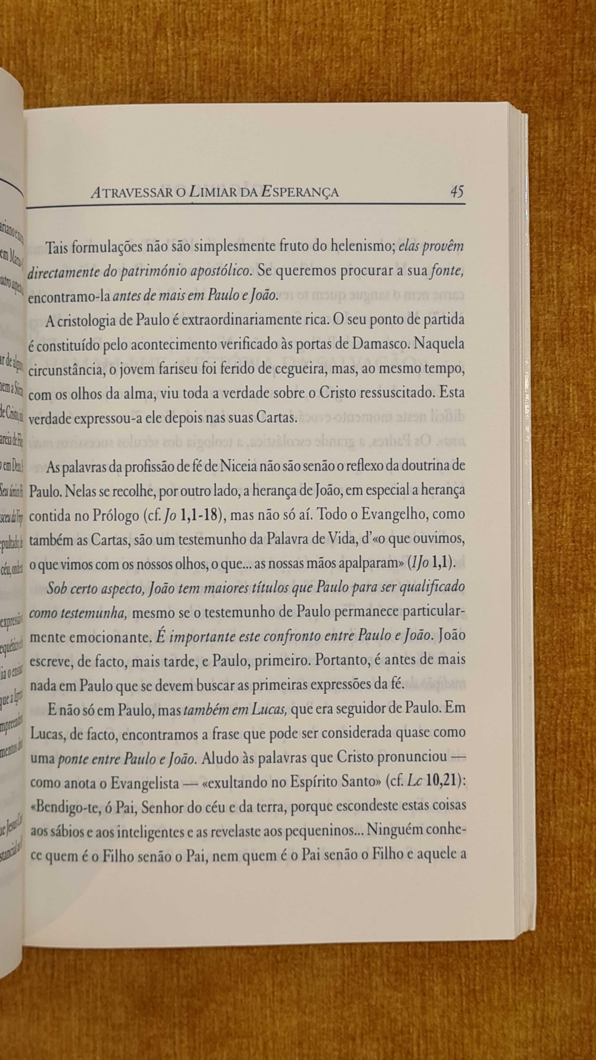 Atravessar o Limiar da Esperança