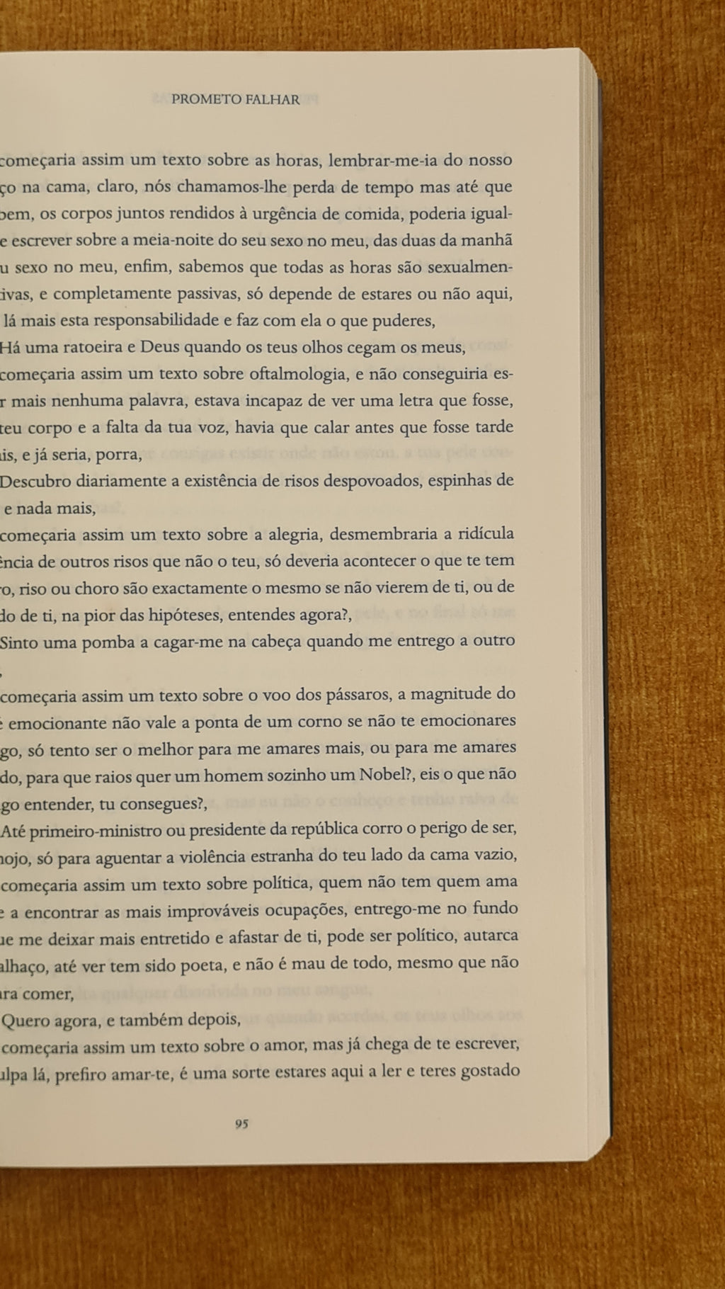 Prometo falhar