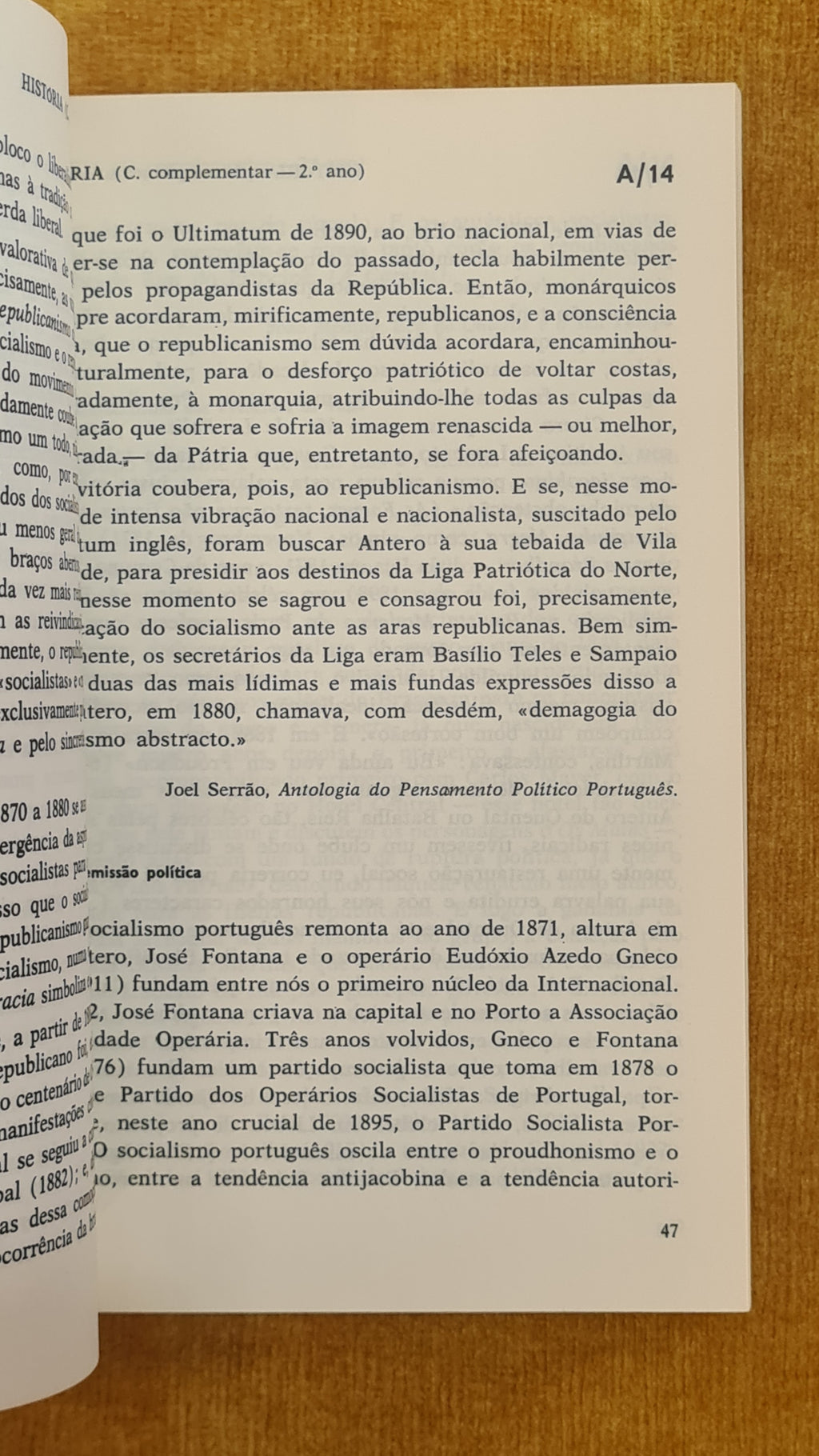 Ensino Secundário História - Curso complementar 2º ano