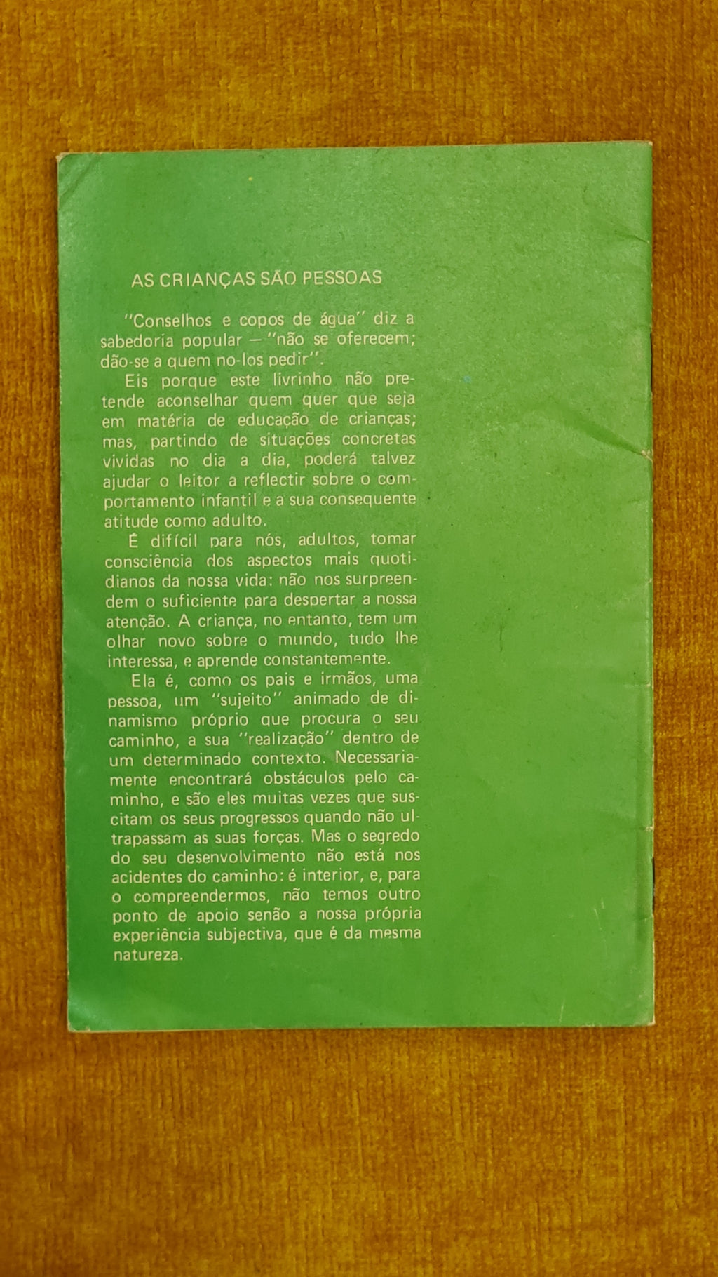 As crianças são pessoas
