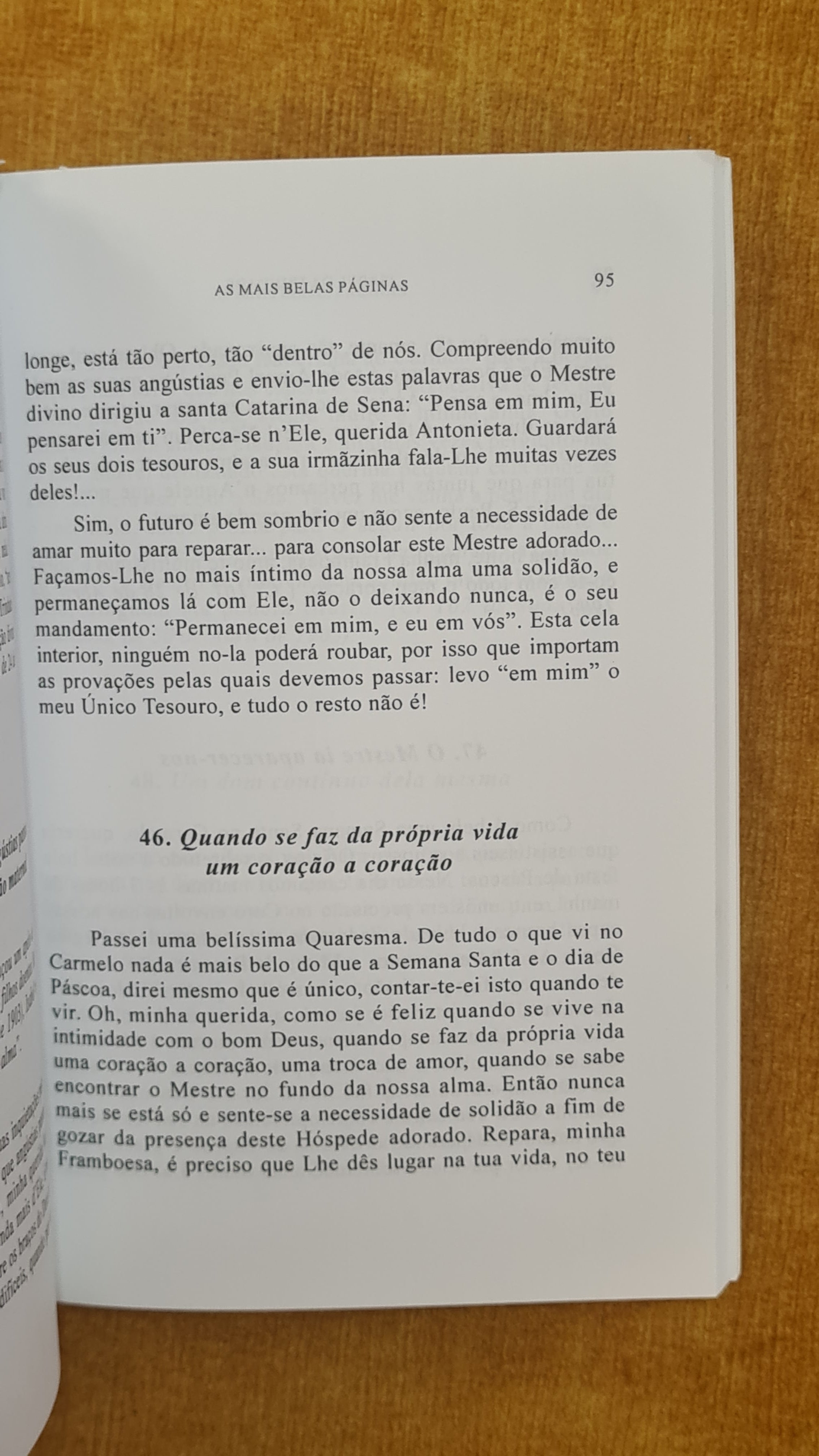 The most beautiful pages of Isabel da Trindade