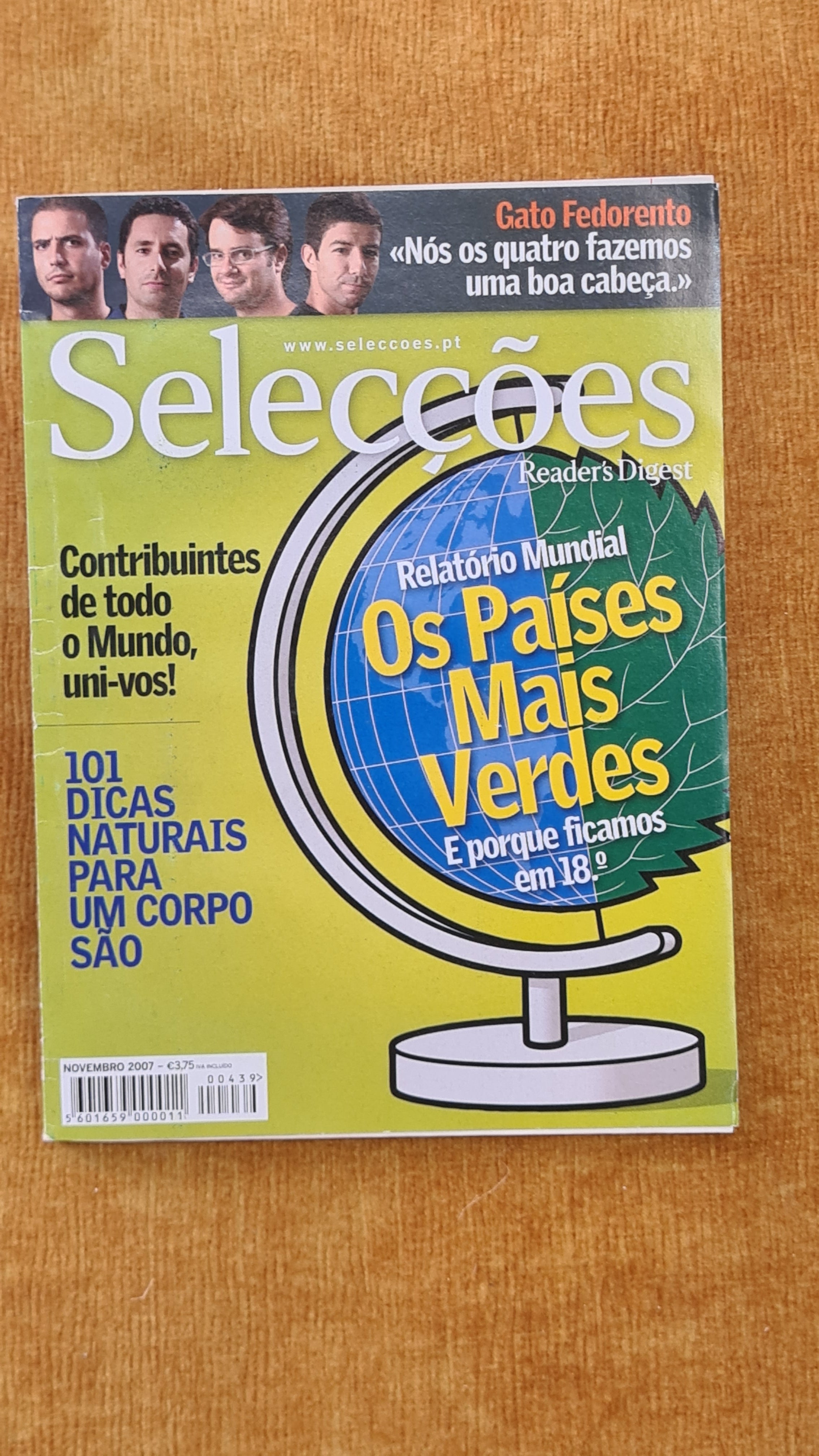 Selecções Novembro 2007 - Os países mais verdes