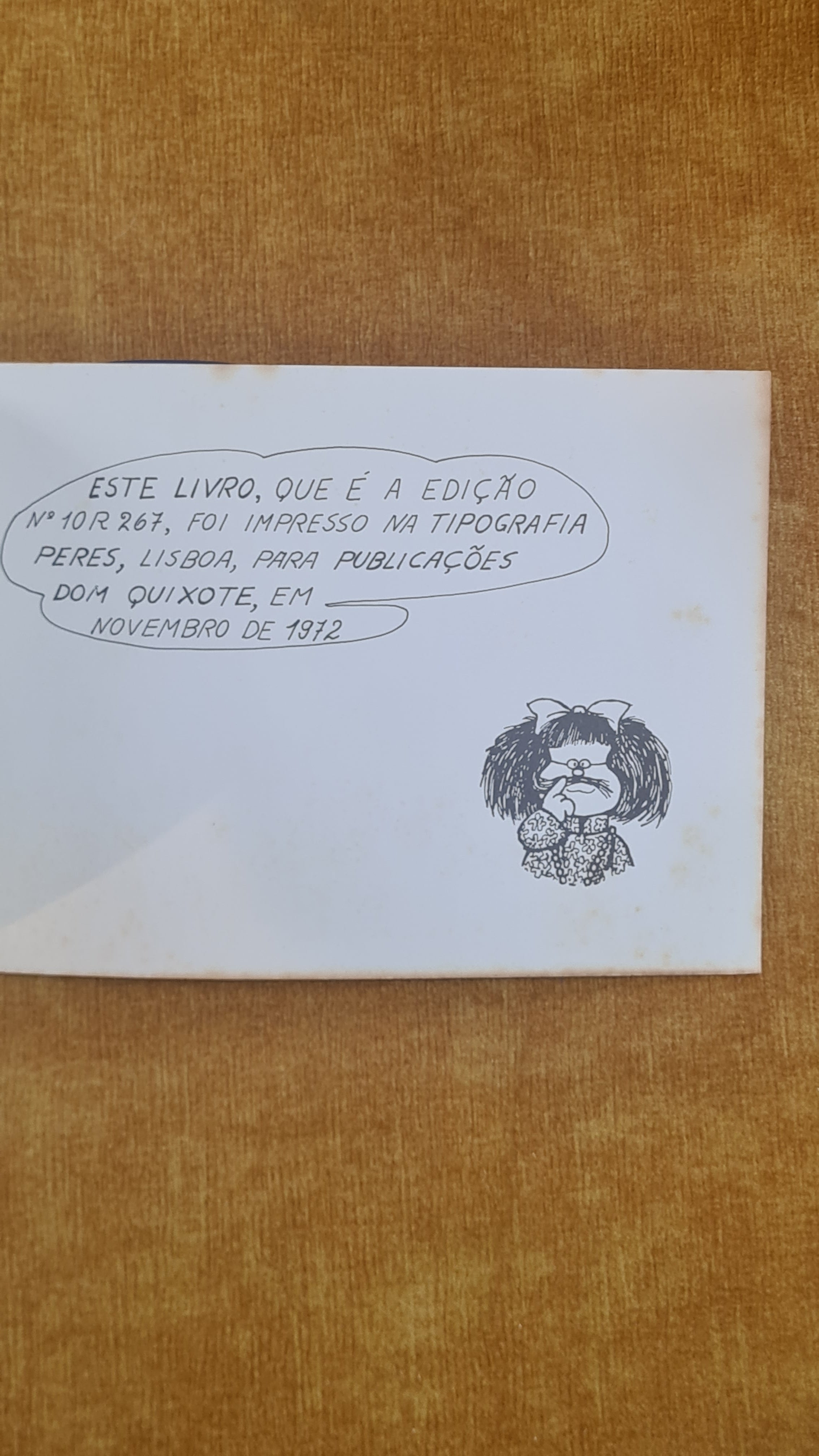 É sempre a mesma coisa, Mafalda!
