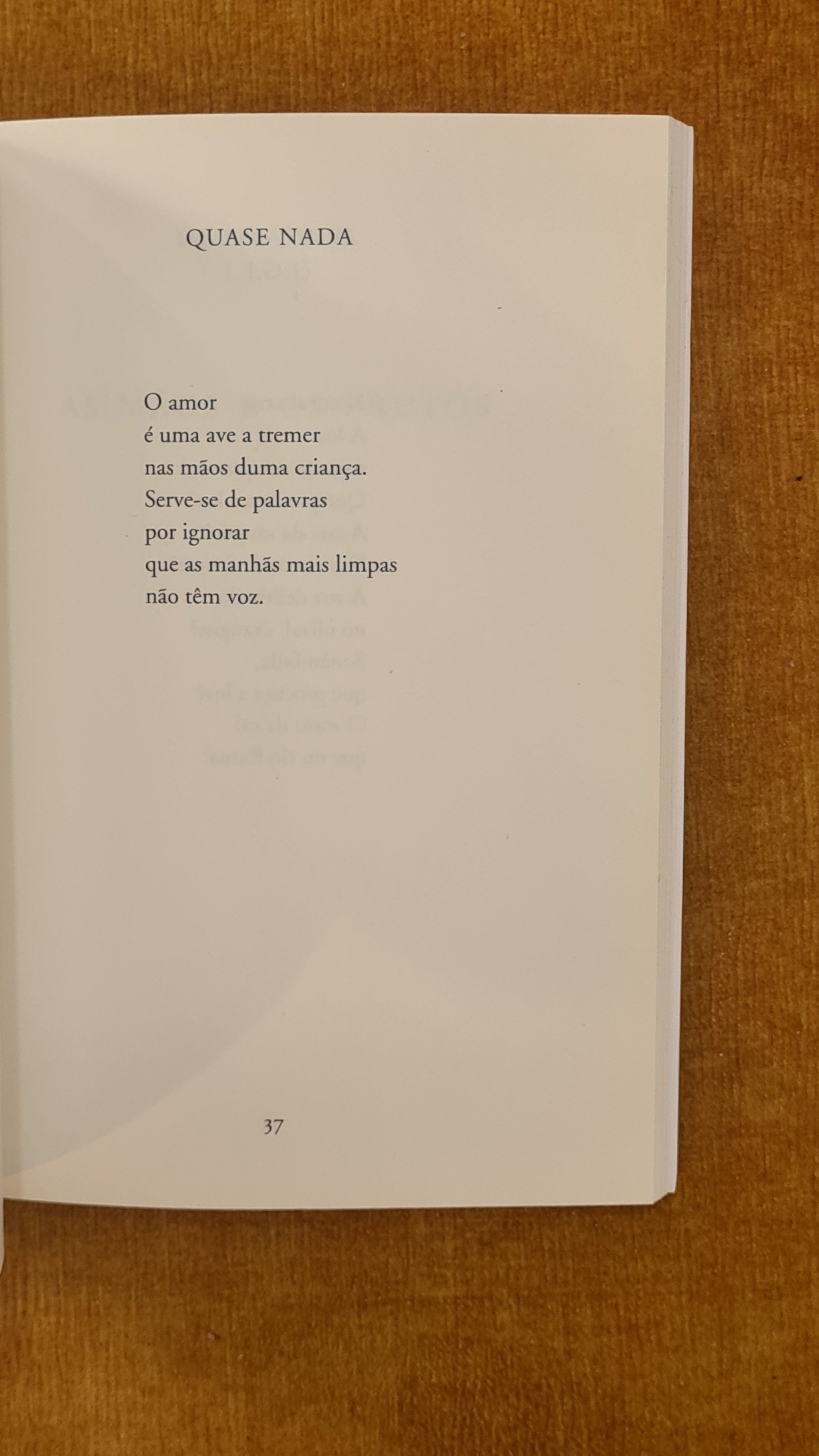 Primeiros Poemas - As mãos e os frutos - Os amantes sem dinheiro