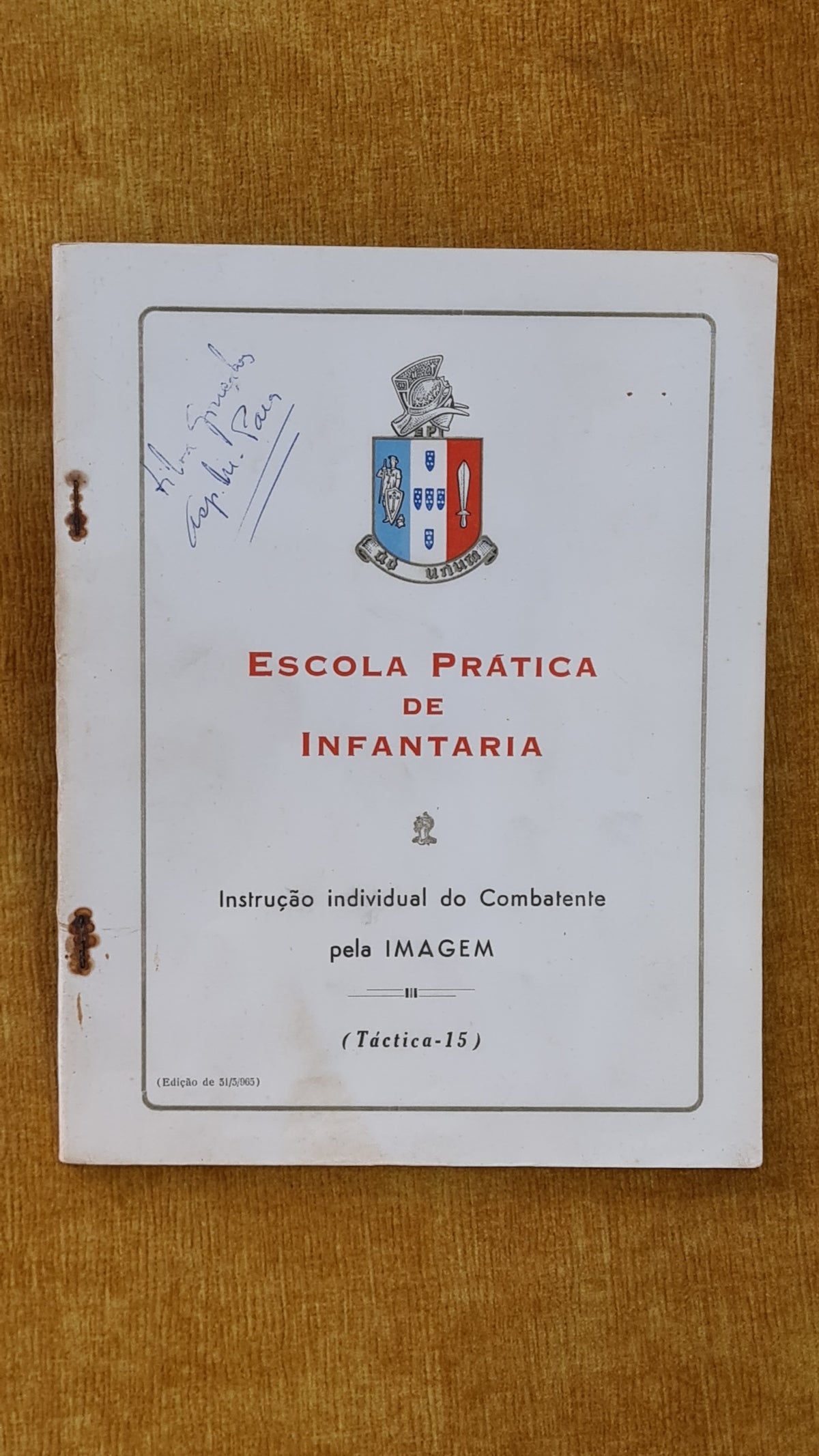 Escola prática de infantaria: Instrução individual do Combatente pela Imagem (Táctica-15)