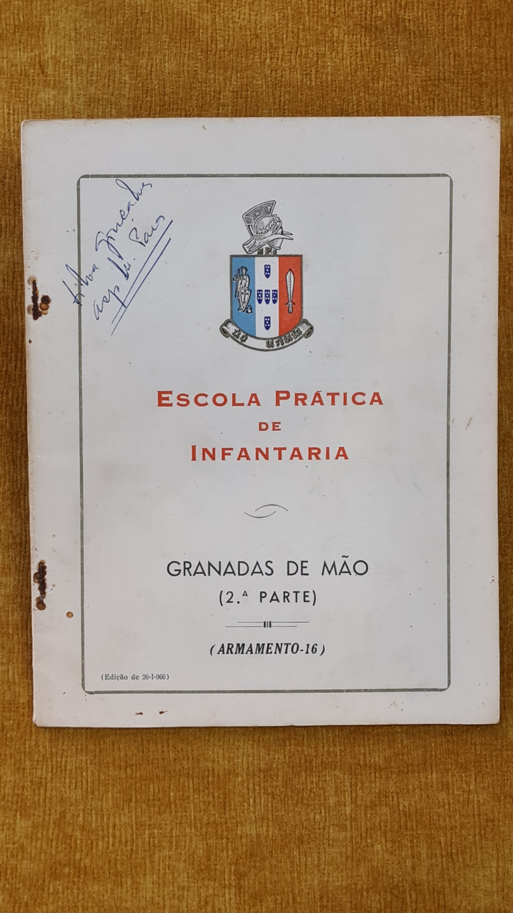 Escola prática de infantaria: Granadas de mão (2ª parte) - (Armamento-6)