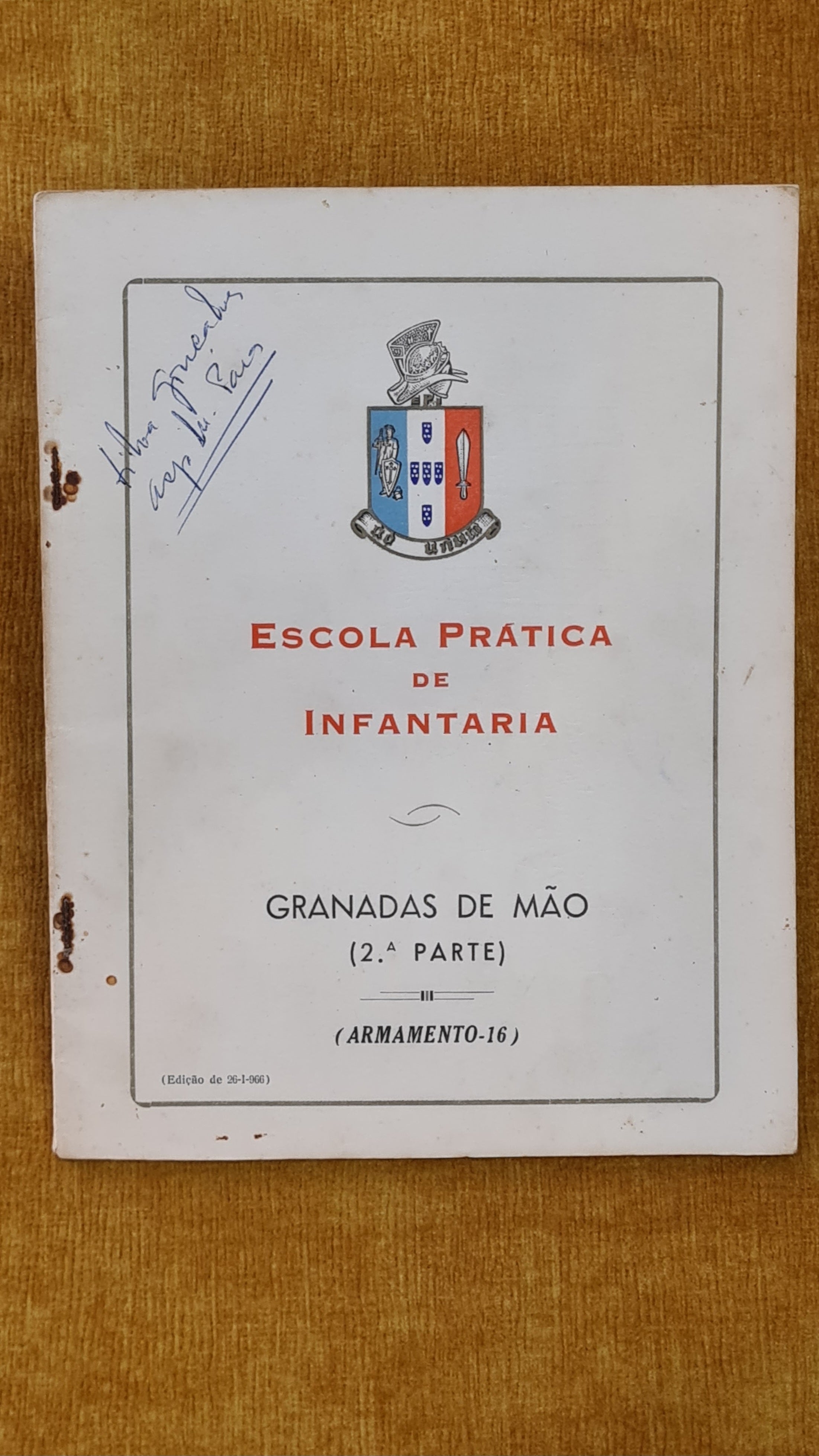 Escola prática de infantaria: Granadas de mão (2ª parte) - (Armamento-6)