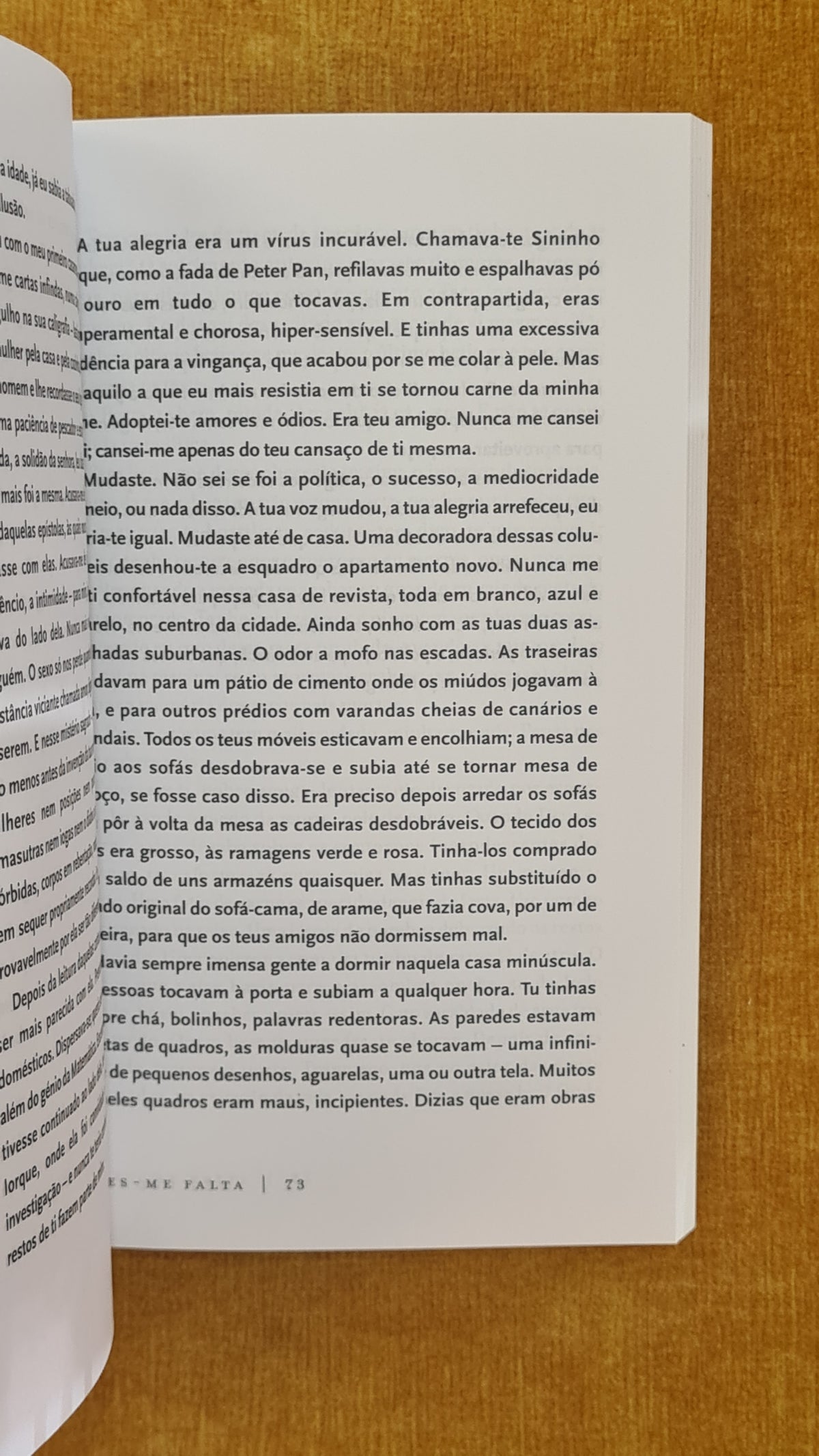 Fazes-me falta