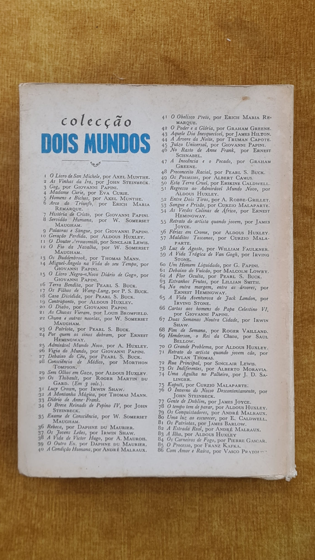 A nave dos loucos - Colecção Dois Mundos 87
