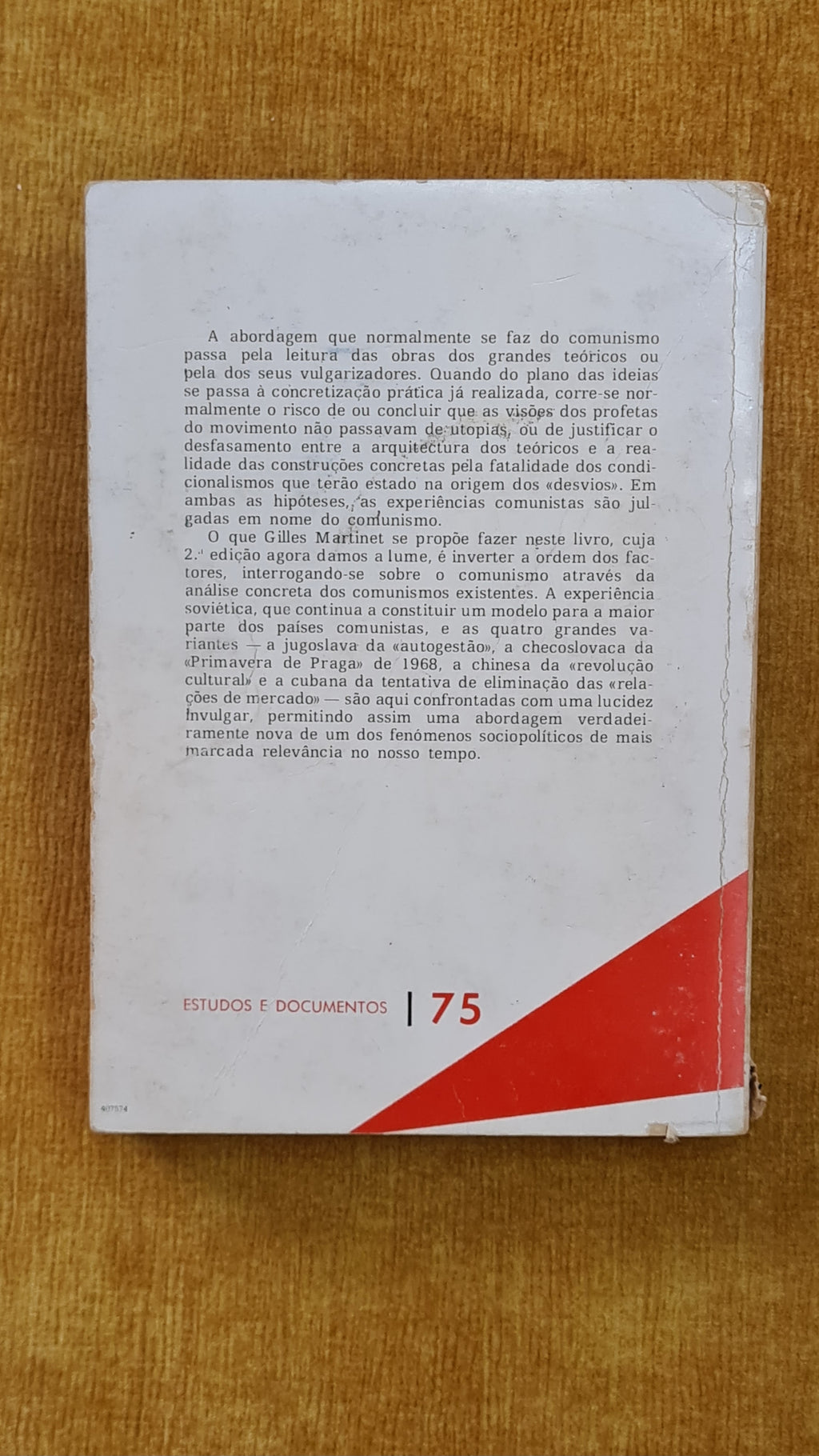 Os cinco comunismos: Russo; Jugoslavo; Chinês; Checo; Cubano - Estudos e documentos 75