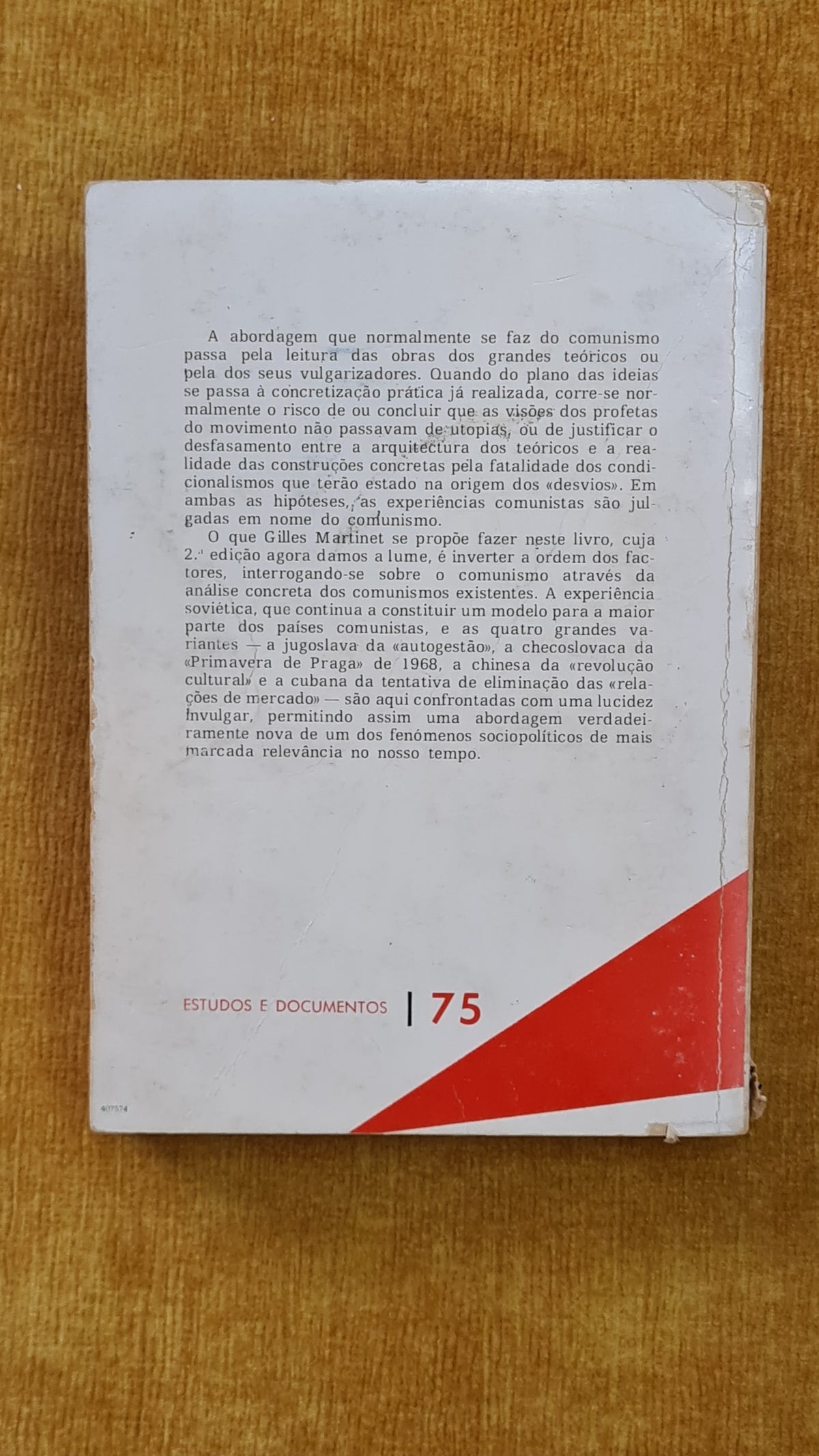 Os cinco comunismos: Russo; Jugoslavo; Chinês; Checo; Cubano - Estudos e documentos 75