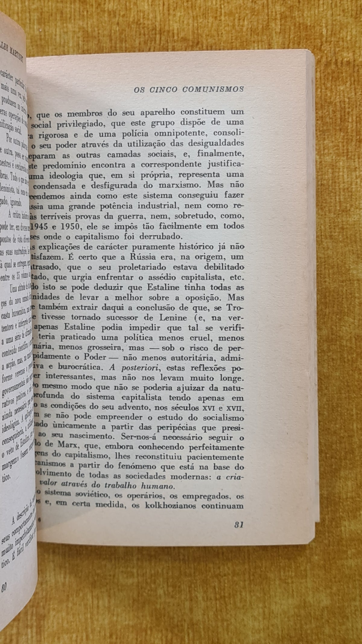 Os cinco comunismos: Russo; Jugoslavo; Chinês; Checo; Cubano - Estudos e documentos 75