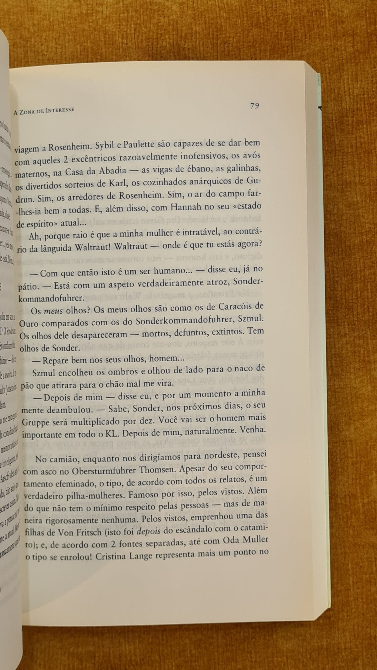 A zona de interesse