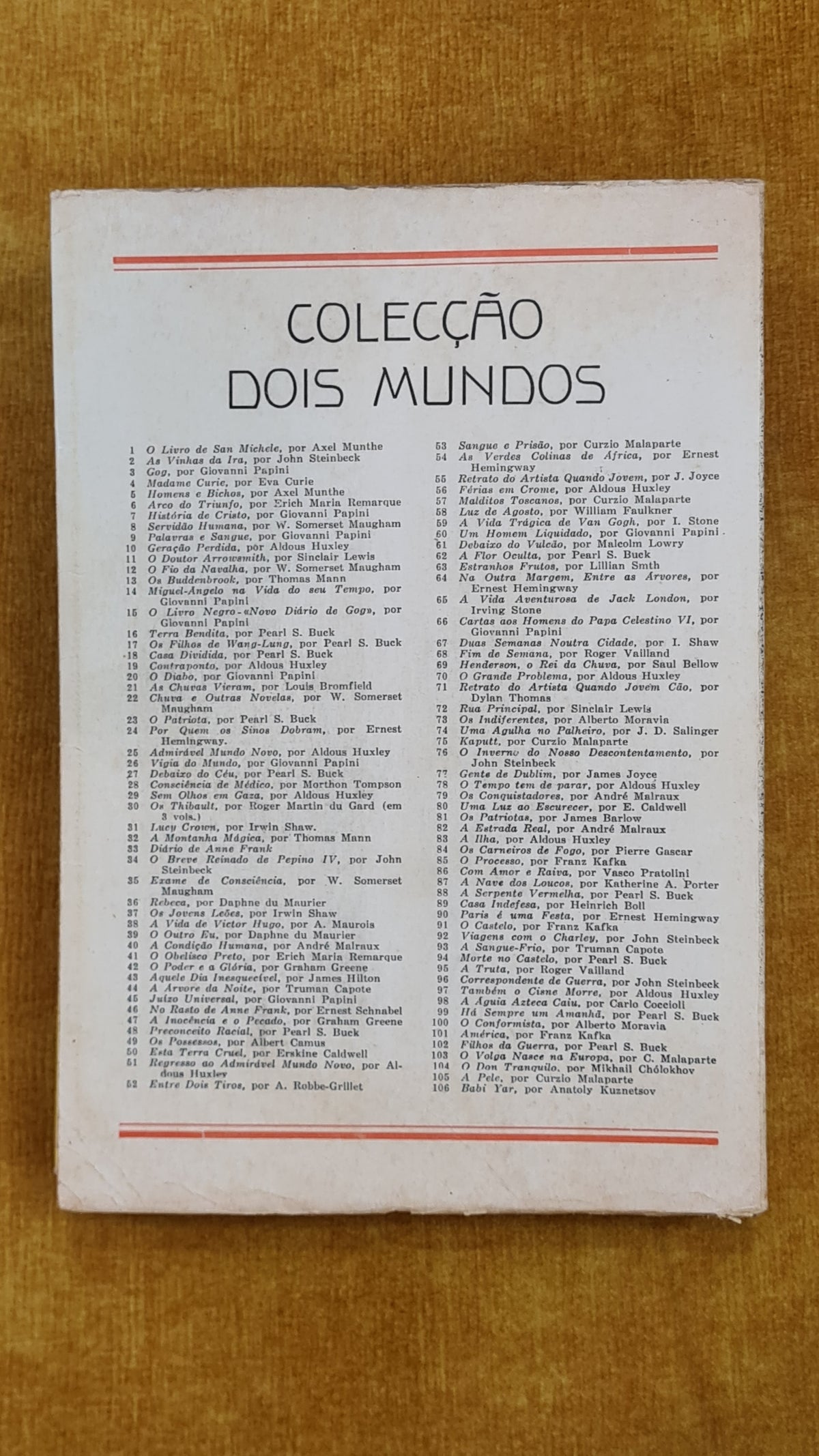 As vinhas da ira - Colecção Dois Mundos 2