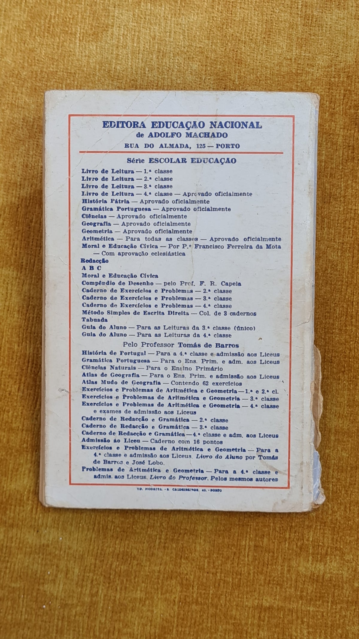 Gramática elementar - Série escolar Educação