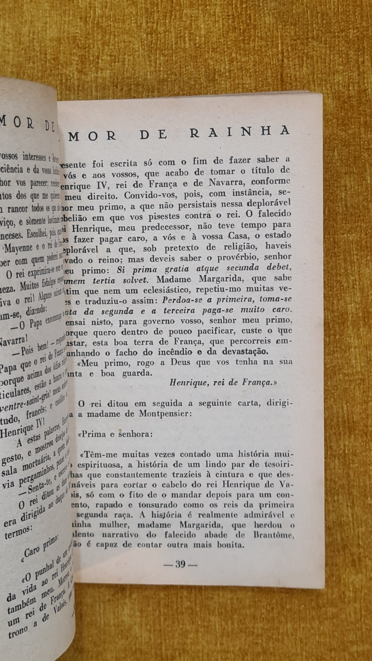 Amor de raínha - Colecção de Capa e Espada 4