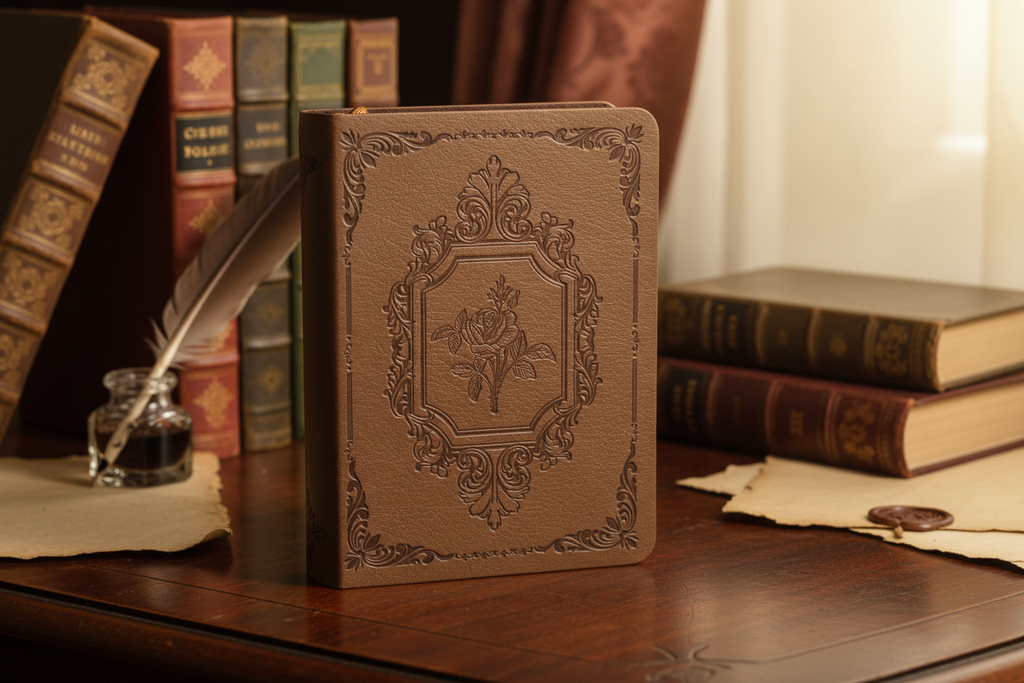 Bloco de notas com fundo vintage - frente