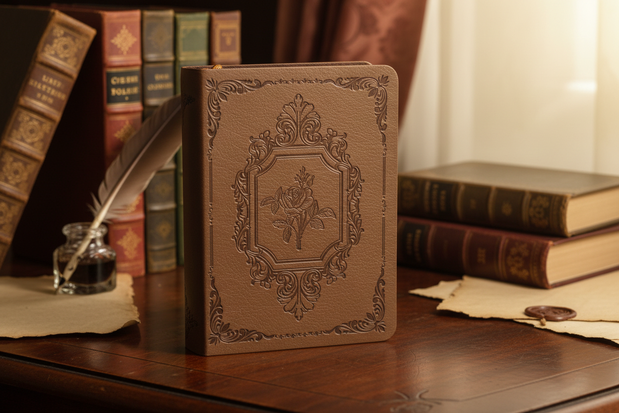 Bloco de notas com fundo vintage - frente