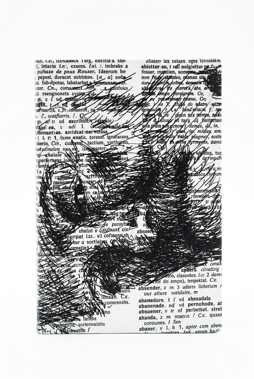 Bloco Hemingway sobre fundo branco (vertical)