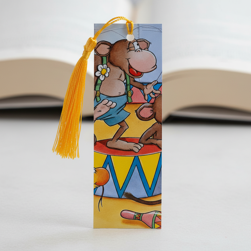 Marcador Infantil Macaco Musical - versão melhorada