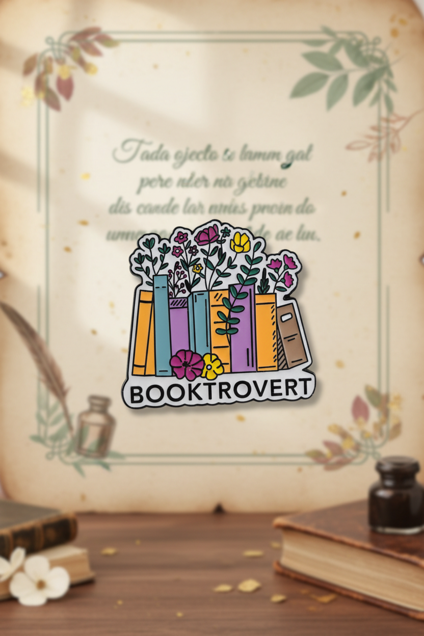Pin Booktrovert Literário