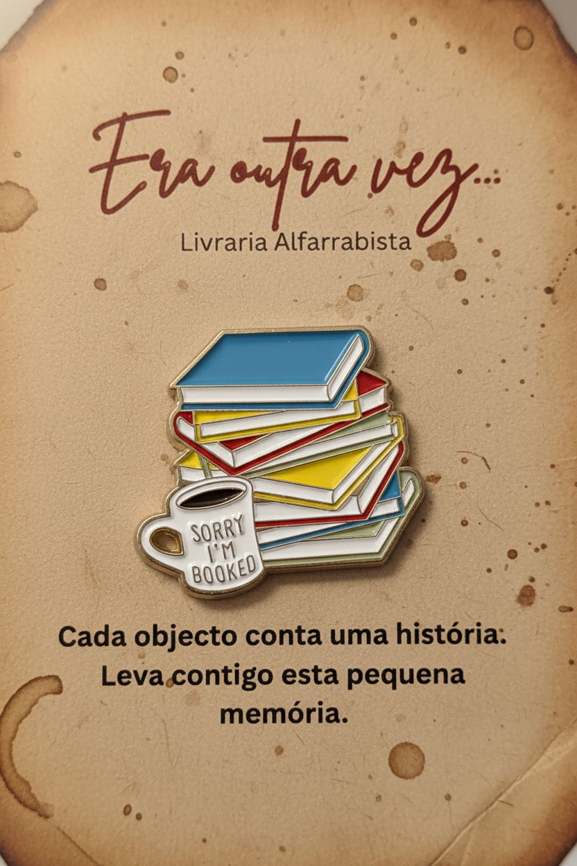 Pin com Fundo Vintage Café
