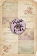 Pin Just a Girl Who Loves Books Vintage