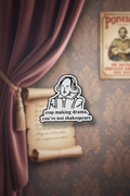 Pin Shakespeare Dramático Vintage Claro