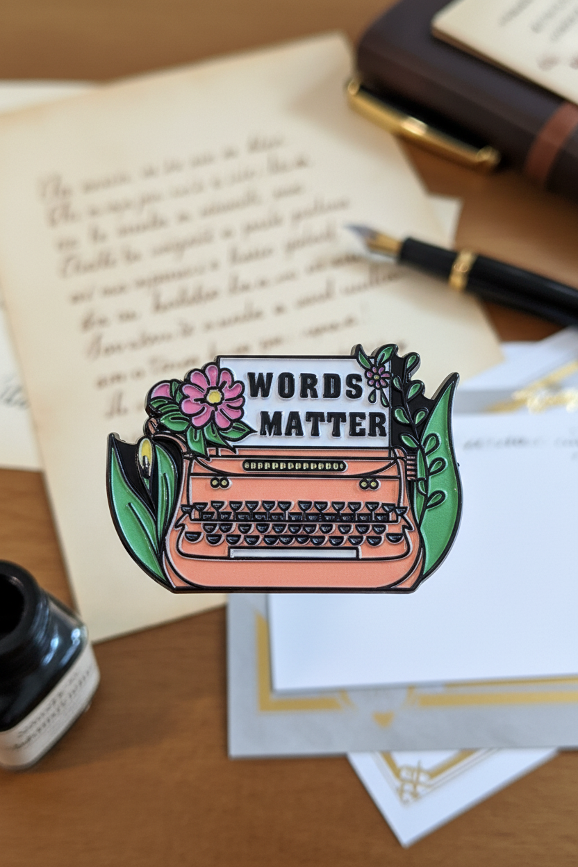 Pin Words Matter Grande Destaque